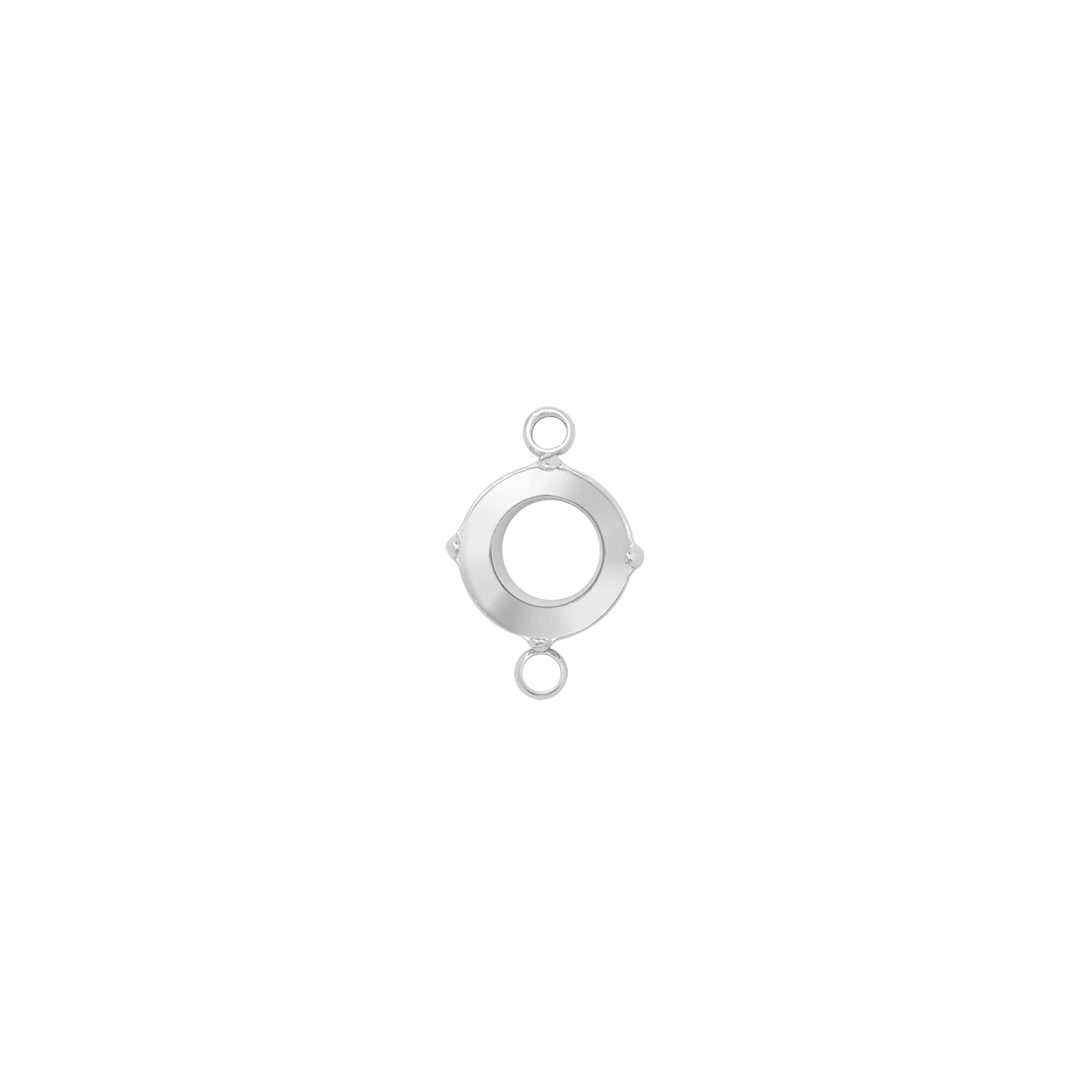Two Loops Round Prongs Bezel Pendant Settings,Rose Gold Plated Stainless Steel Pendant Charm,Round Two Loops Charm Pendant,Simple Pendant Blank 1411435 - Click Image to Close
