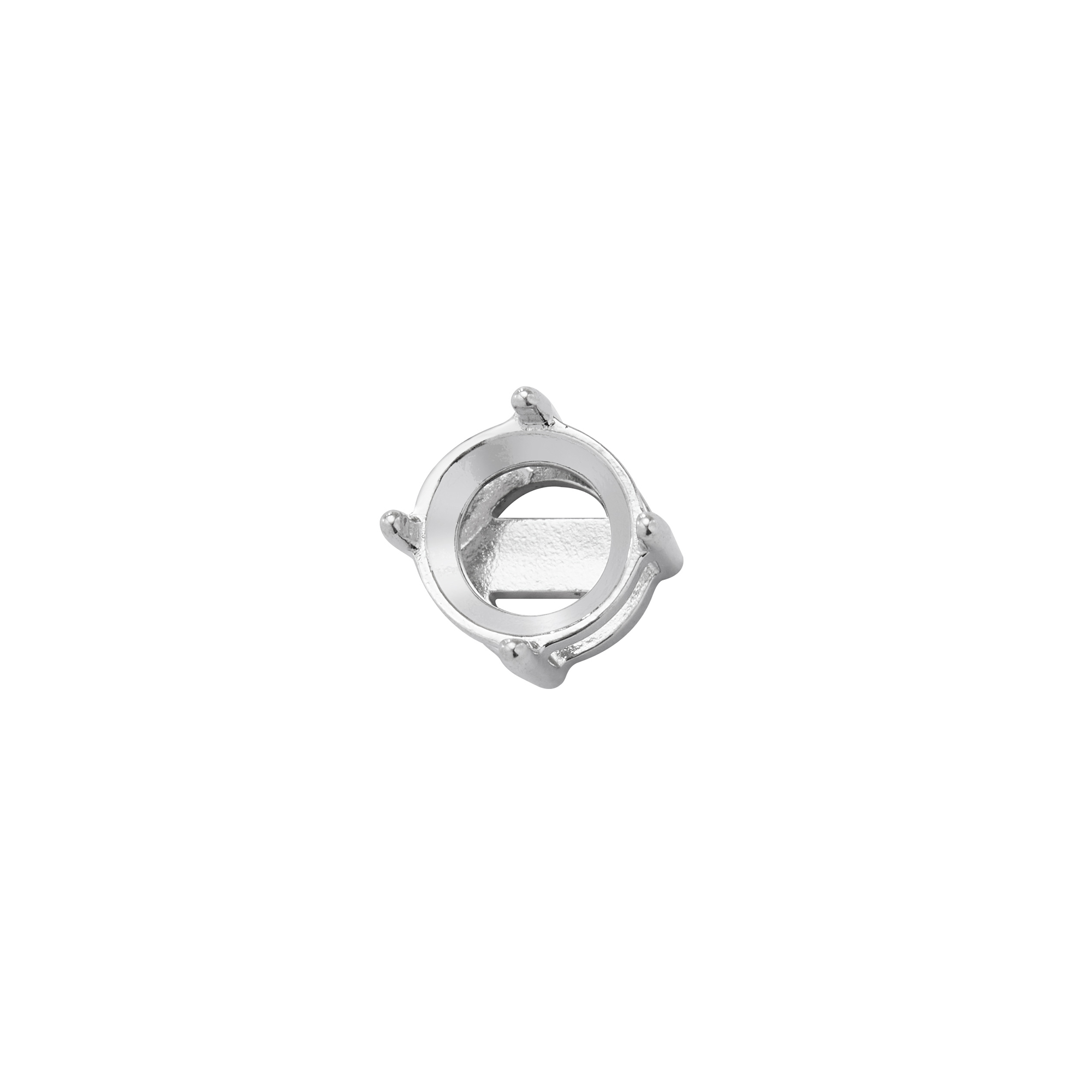 Round Prongs Bezel Pendant Settings,Yellow Gold Plated Stainless Steel Pendant Charm,Minimalist Round Pendant,Simple Pendant Blank for Faceted Stones 1411436 - Click Image to Close