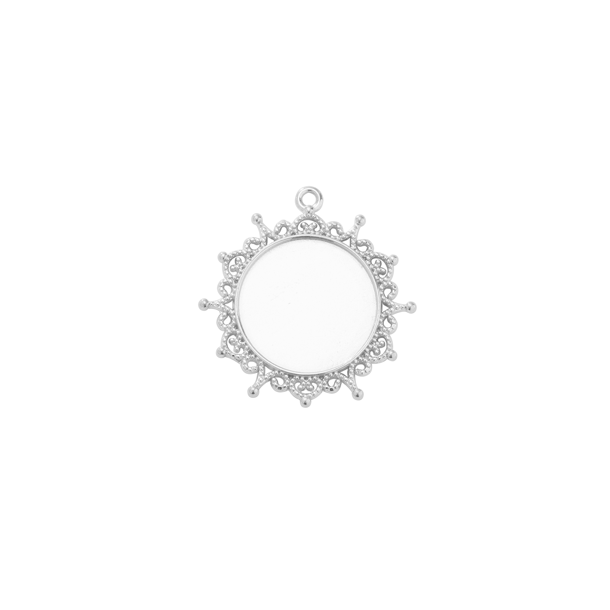 Keepsake Breastmilk Stainless Steel Round Bezel Pendant,Vintage Styles Art Deco Round Pendant Charm,Silver Gold Pendant,DIY Pendant Supplies 1411440 - Click Image to Close