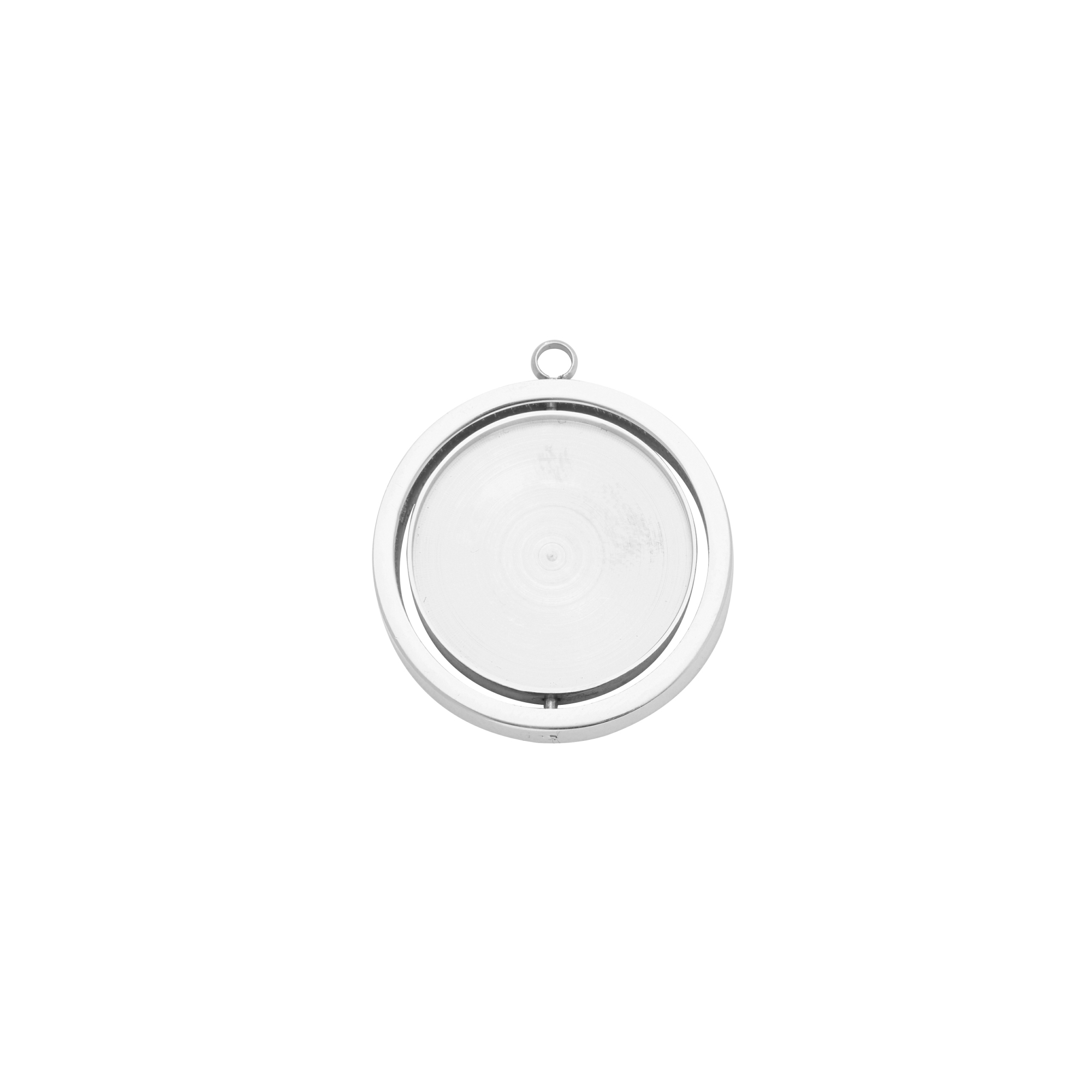 20MM Round Bezel Keepsake Breast Milk Resin Pendant Settings,Stainless Steel Rotatable Pendant Charm,DIY Pendant Supplies 1411474 - Click Image to Close