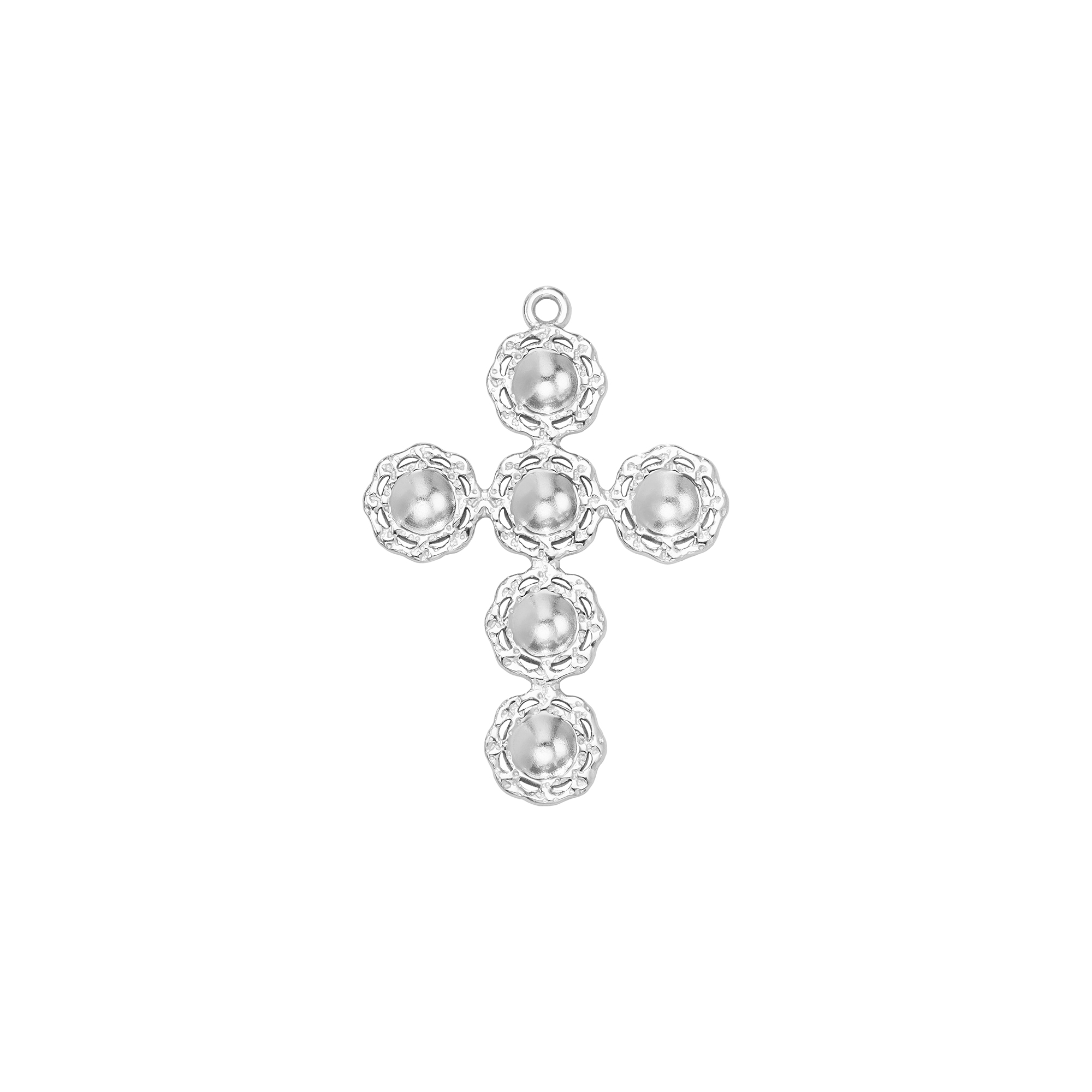 6 Stones Keepsake Breast Milk Resin Round Bezel Cross Pendant Settings,Stainless Steel Yellow Gold Silver Cross Pendant,DIY Pendant Blank 1411476 - Click Image to Close