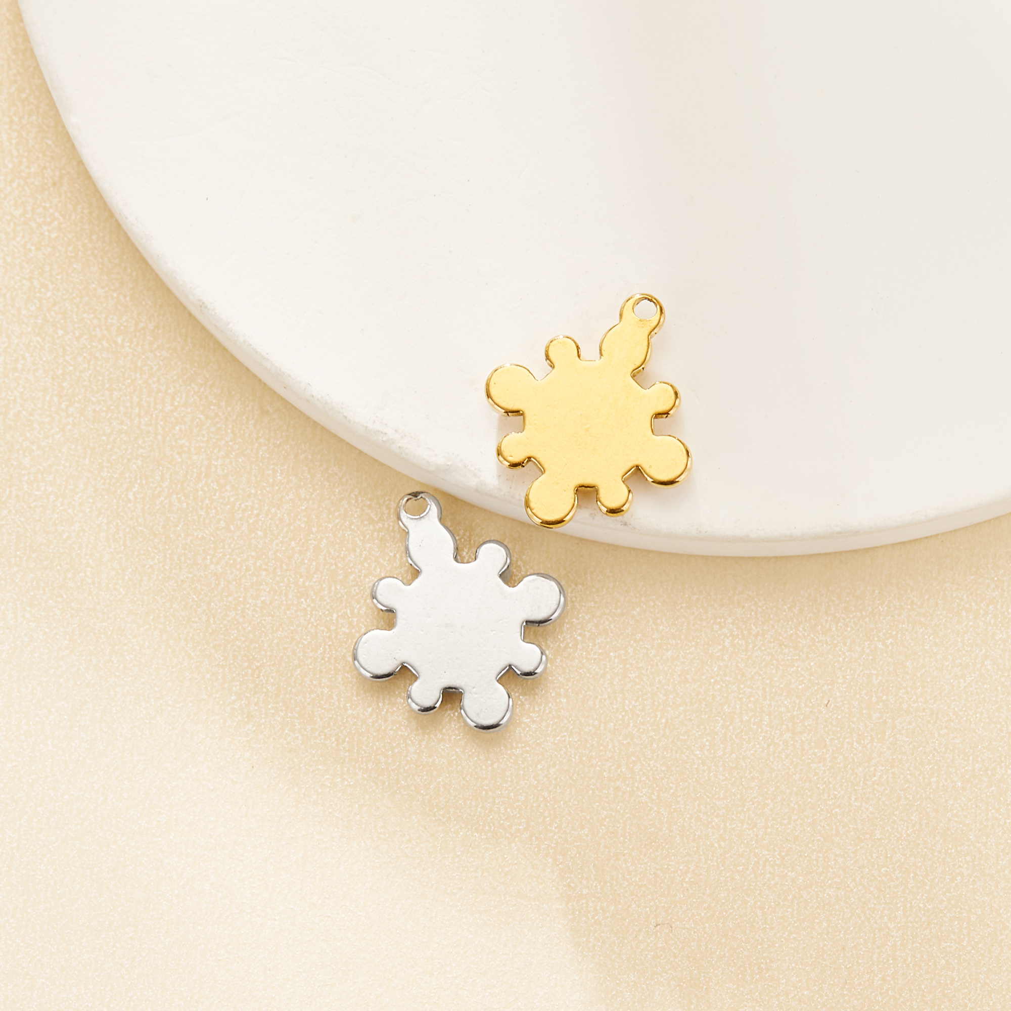 4.5MM Keepsake Breast Milk Resin Round Bezel Pendant Settings,Gold Stainless Steel Pendant Charm,Vintage Style Pendant,DIY Pendant Blank Supplies 1411486