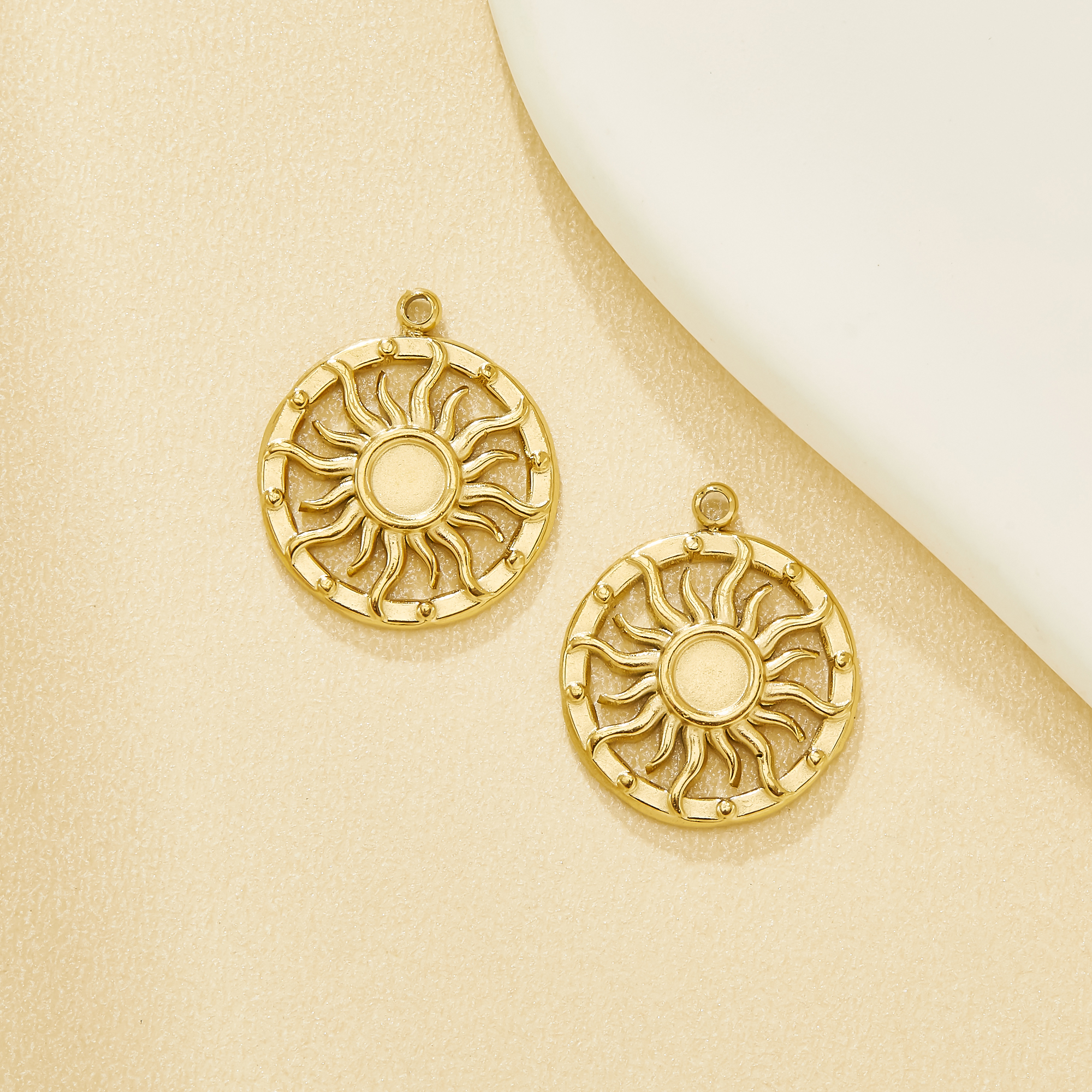 3mm Round Keepsake Mother Milk Resin Sun Bezel Pendant Blank Settings 304L Stainless Steel DIY Memory Necklace Bracelet Craft Supplies 1411535
