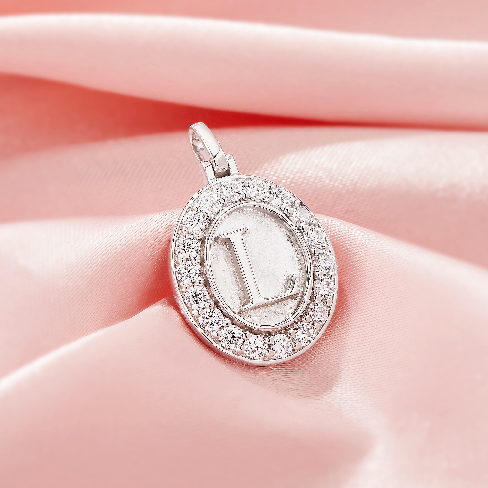 Oval Intial Letter Breast Milk Resin Pendant Bezel,Solid 14K 18K Gold Moissanite Art Deco Solid Back Pendant Charm,DIY Pendant Supplies 1421257 - Click Image to Close