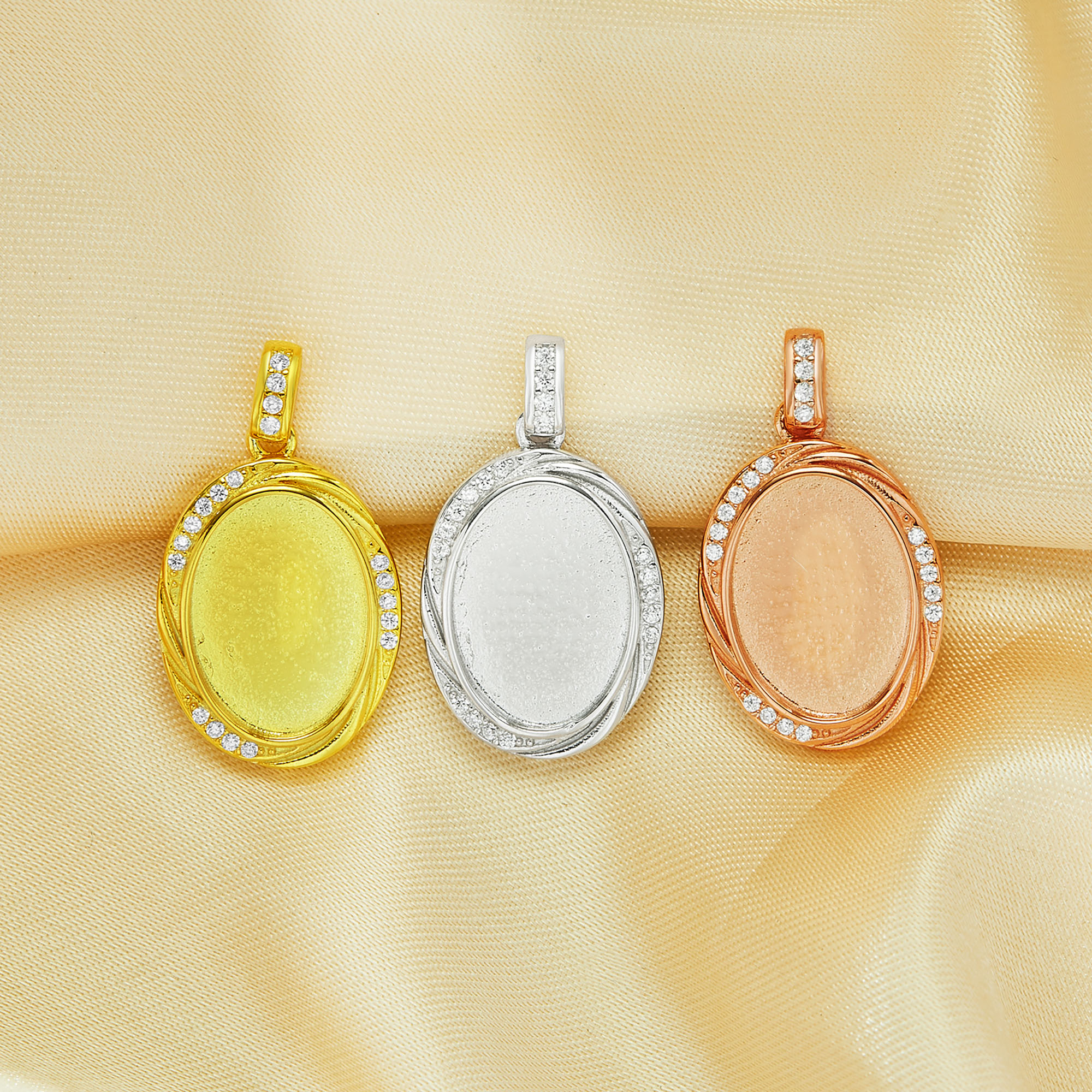 10x14MM Keepsake Breast Milk Resin Oval Bezel Pendant Settings,Solid 925 Sterling Silver Rose Gold Plated Pendant Charm,Vintage Styles Pendant,DIY Pendant Supplies 1421267 - Click Image to Close
