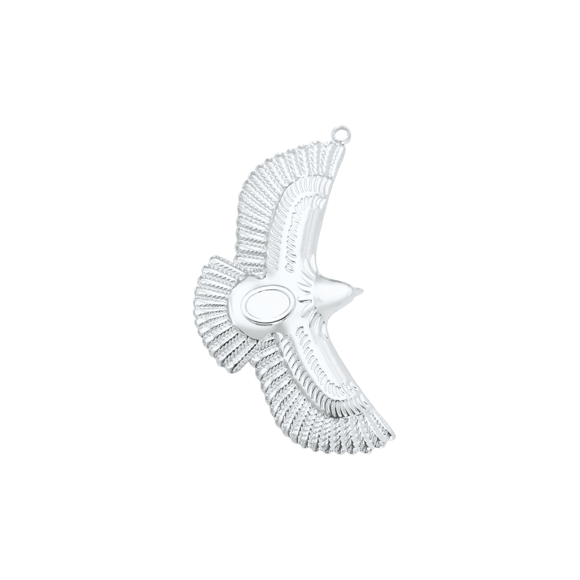 4x6MM Oval Bezel Stainless Steel Pendant Settings,Yellow Gold Rhodium Eagle Pendant Charm,DIY Pendant Blank Supplies 1421269 - Click Image to Close