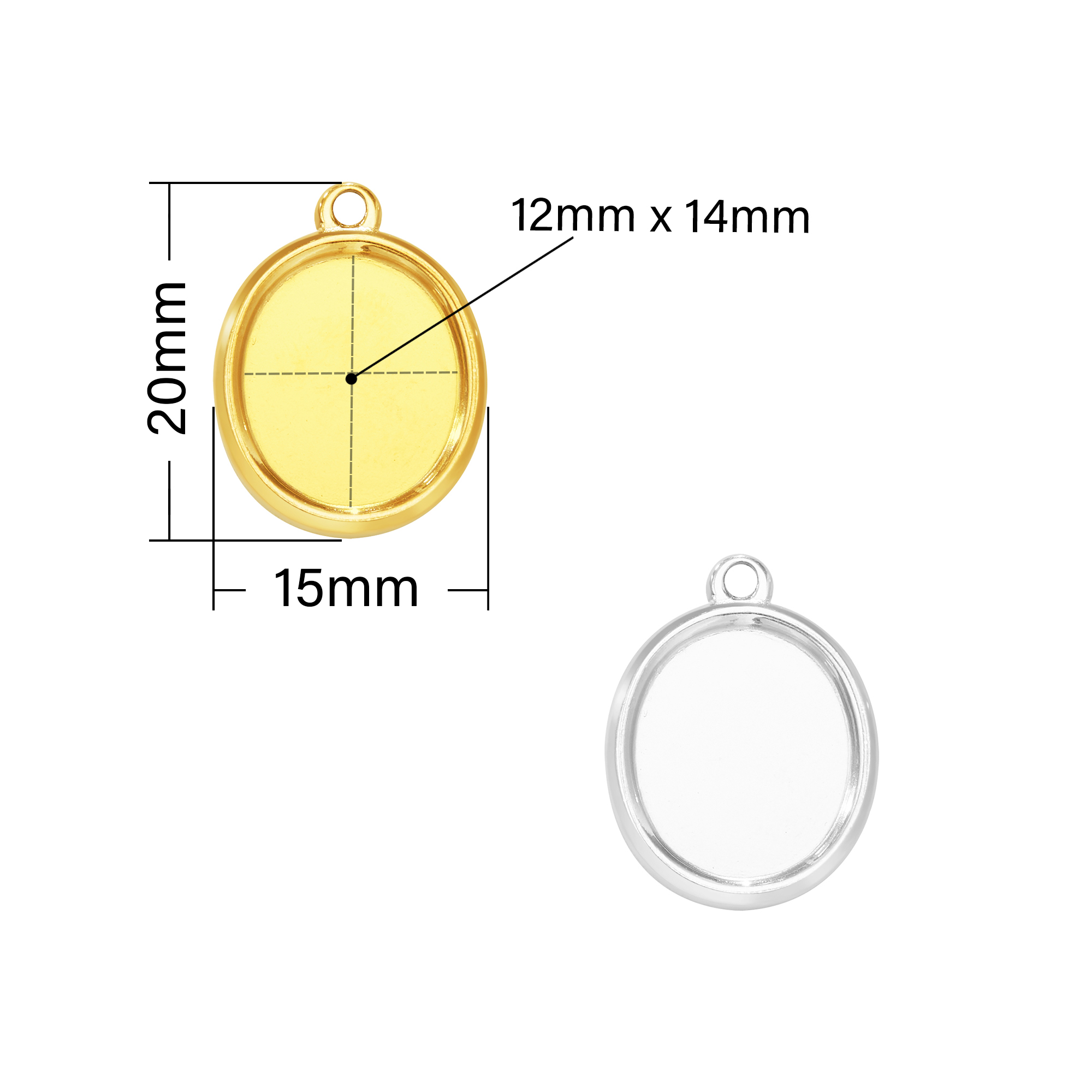 12x14MM Keepsake Breast Milk Resin Oval Bezel Pendant Settings,Minimalist Stainless Steel Oval Pendant Charm,DIY Pendant Blank Supplies 1421270 - Click Image to Close