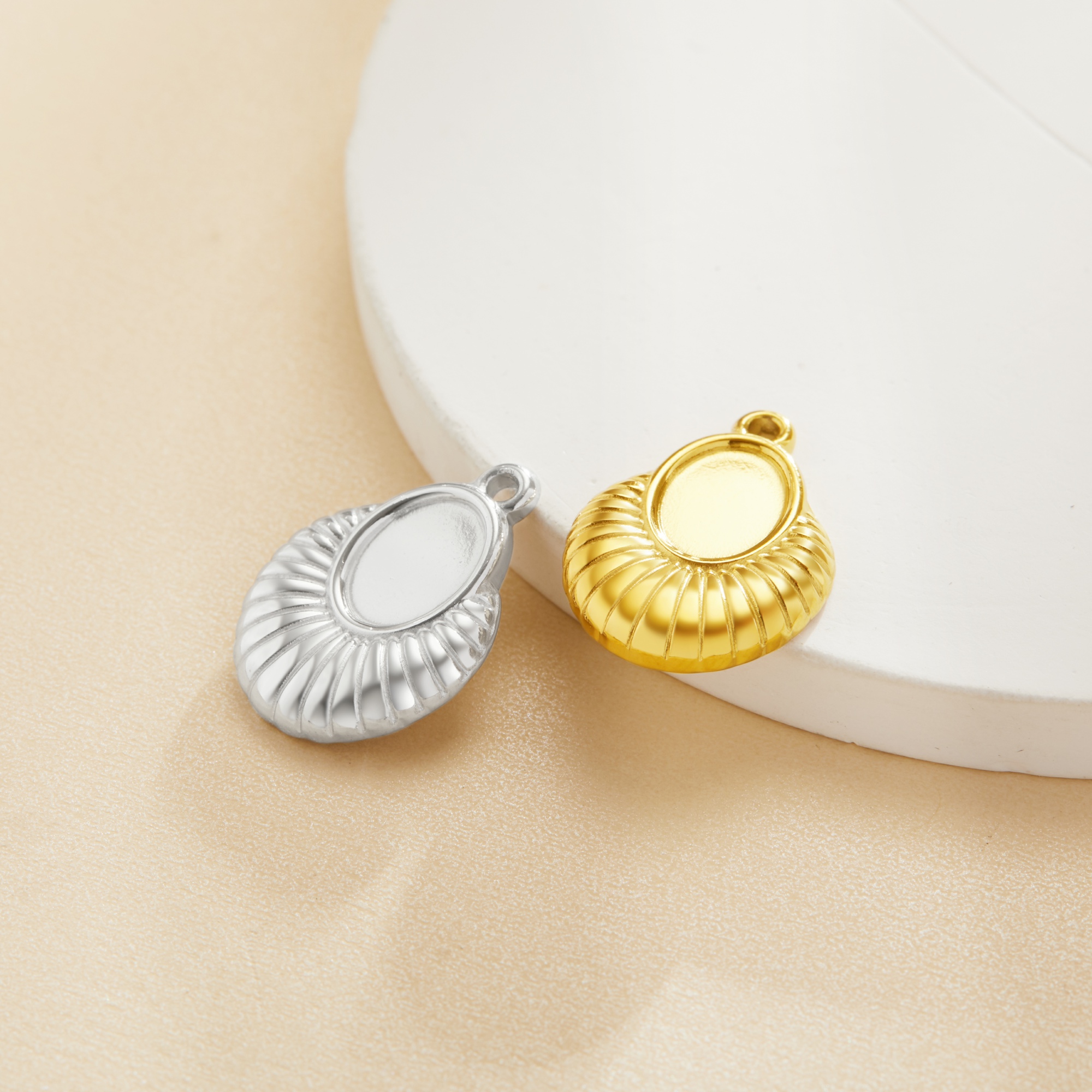 Keepsake Breast Milk Resin Oval Bezel Pendant Settings,Art Deco Stainless Steel Oval Pendant Charm,DIY Pendant Blank Supplies 1421275 - Click Image to Close