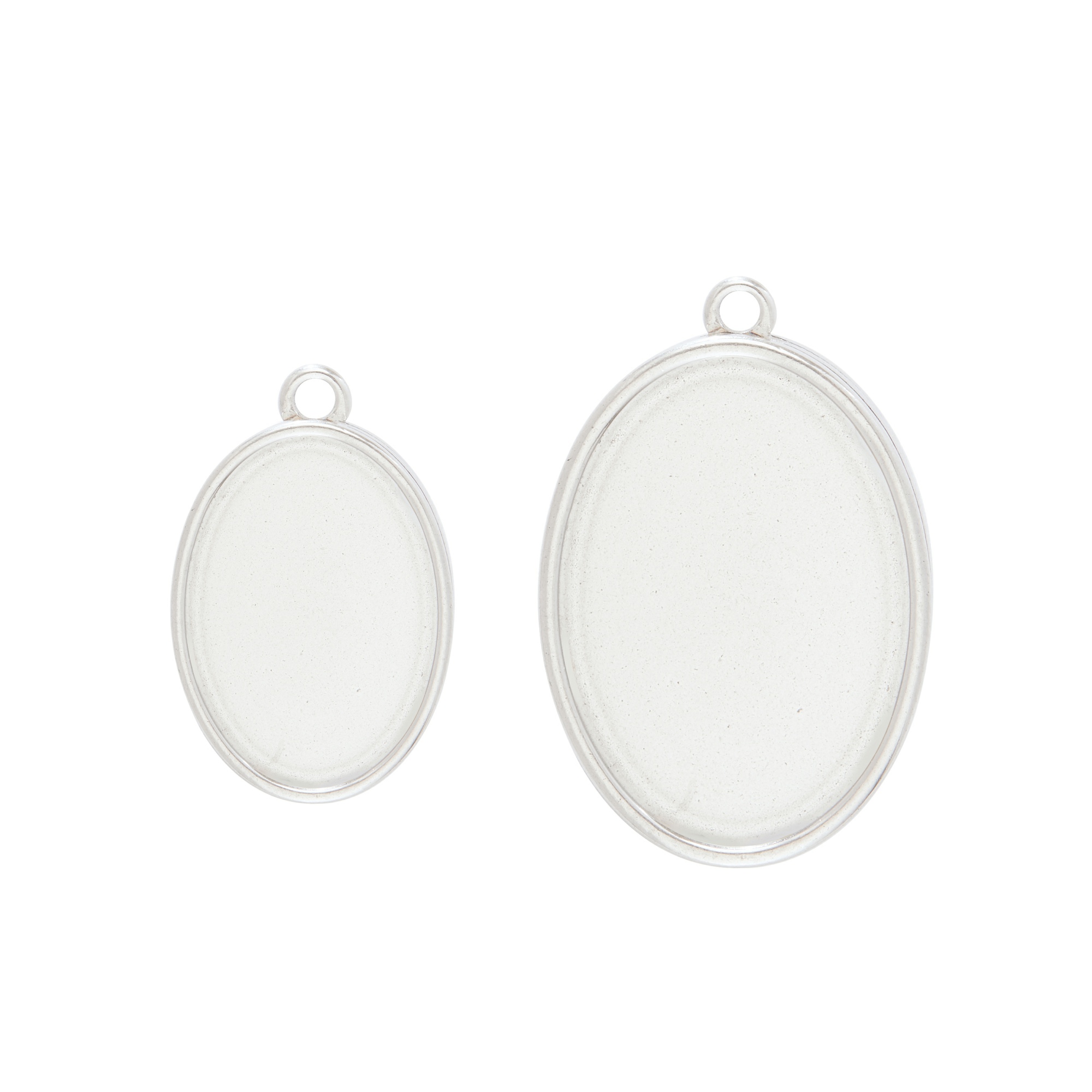 Keepsake Breast Milk Double Sides Oval Pendant Bezel,Minimalist Brass Oval Pendant Charm,DIY Pendant Charm Supplies 1421278