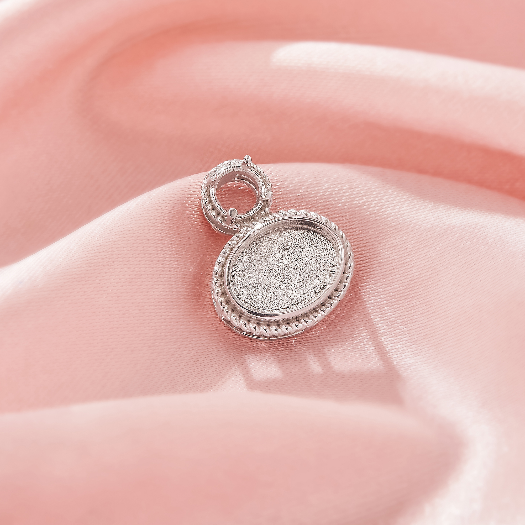 Keepsake Breast Milk Resin Oval Bezel Pendant Settings,Solid 925 Sterling Silver Pendant Charm,Art Deco Oval Pendant,DIY Pendant Supplies 1421279-1
