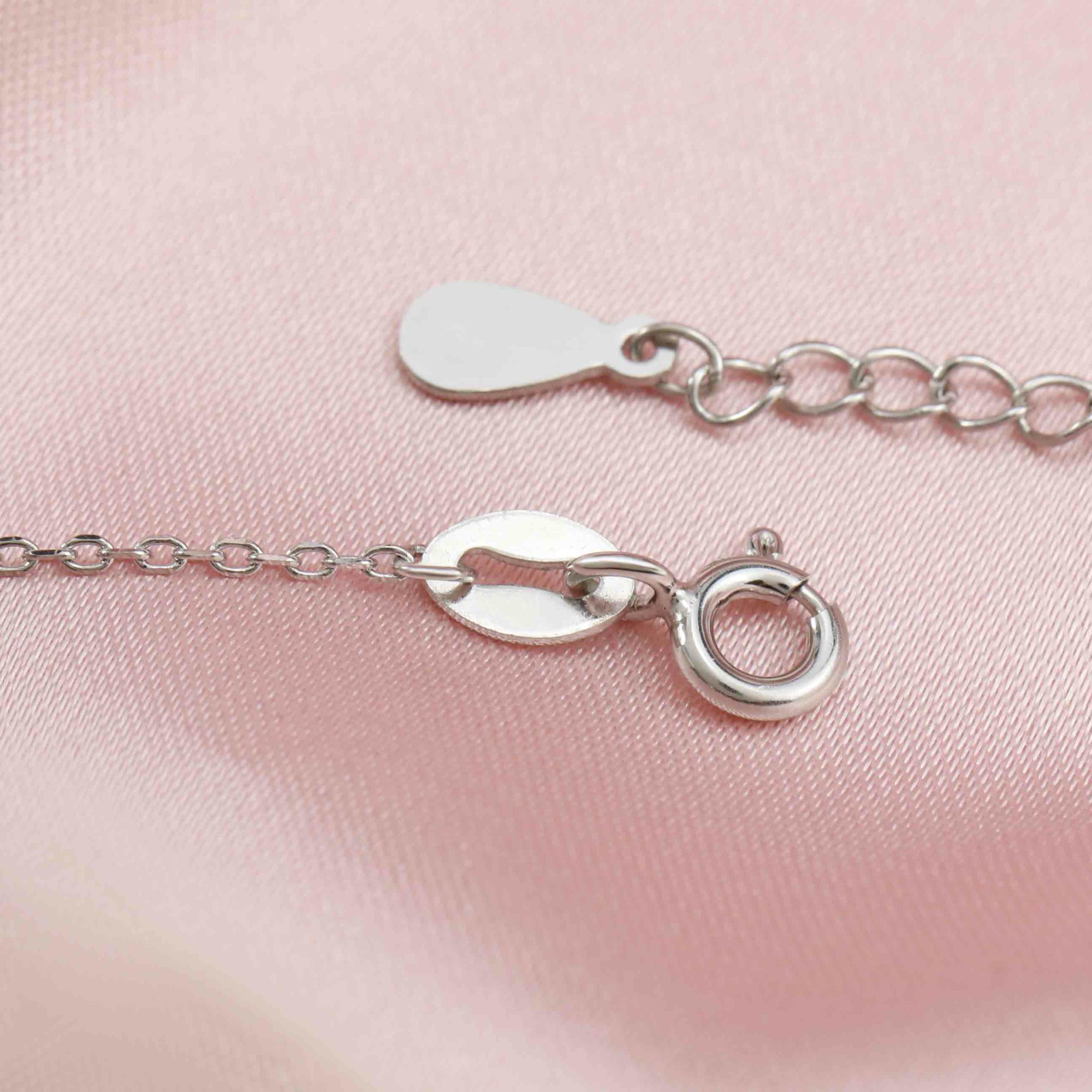 7x9MM Pear Prong Pendant Settings Solid 14K/18K Gold Angel Wings Keepsake Breast Milk Bezel with Moissanite Accents Necklace Chain DIY Memory Jewelry Supplies 1431063-1