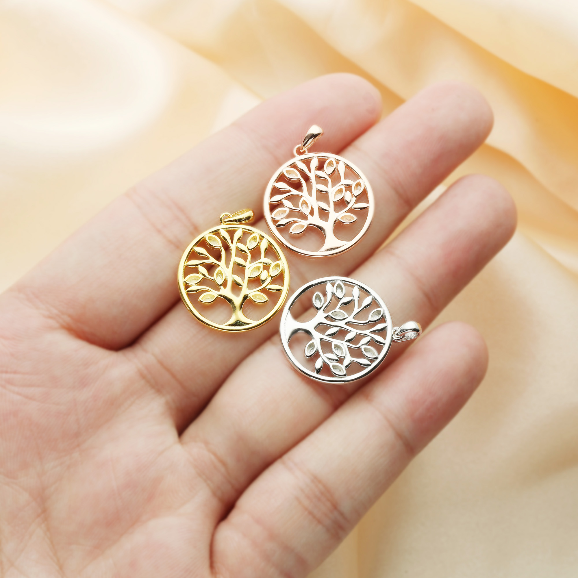 20MM Keepsake Breast Milk Resin Marquise Pendant Bezel Settings,Tree of Life Pendant,Solid 925 Sterling Silver Rose Gold Plated Charm,DIY Pendant Bezel 1431169 - Click Image to Close