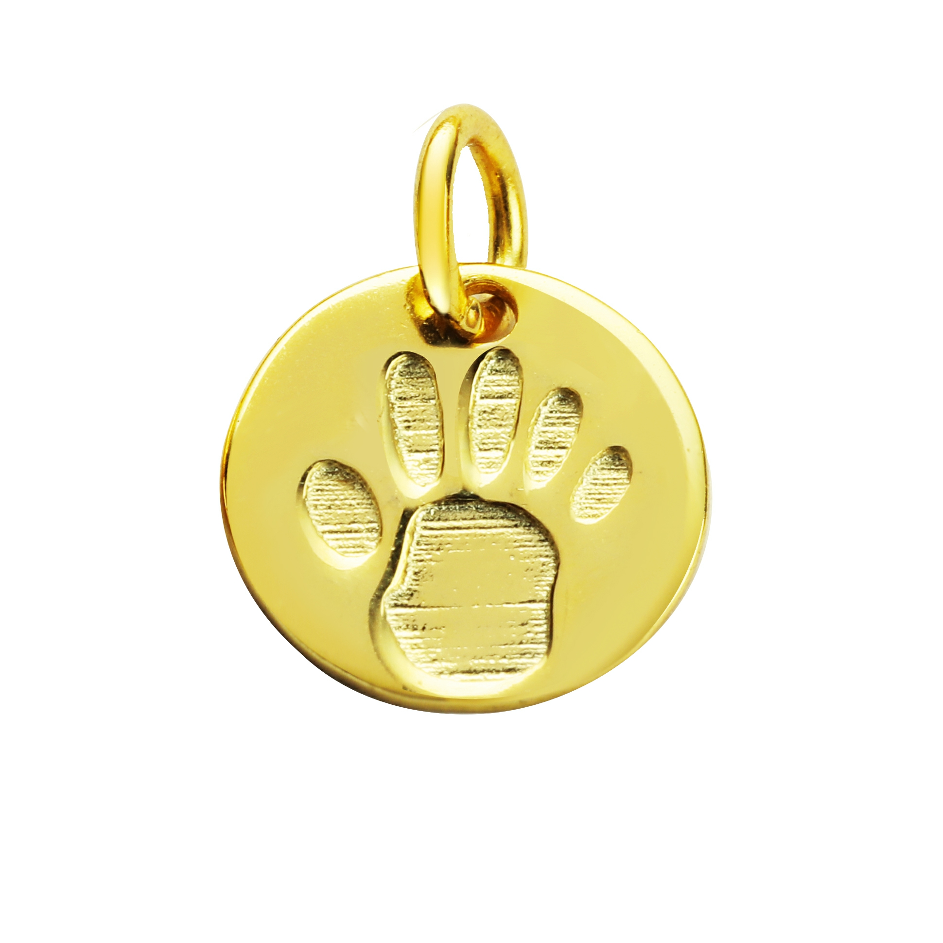 7MM Round Baby Handprint Footprint Charm,Keepsake Solid 925 Sterling Silver Gold Plated Pendant Charm,DIY Pendant Charm Supplies 1431196 - Click Image to Close