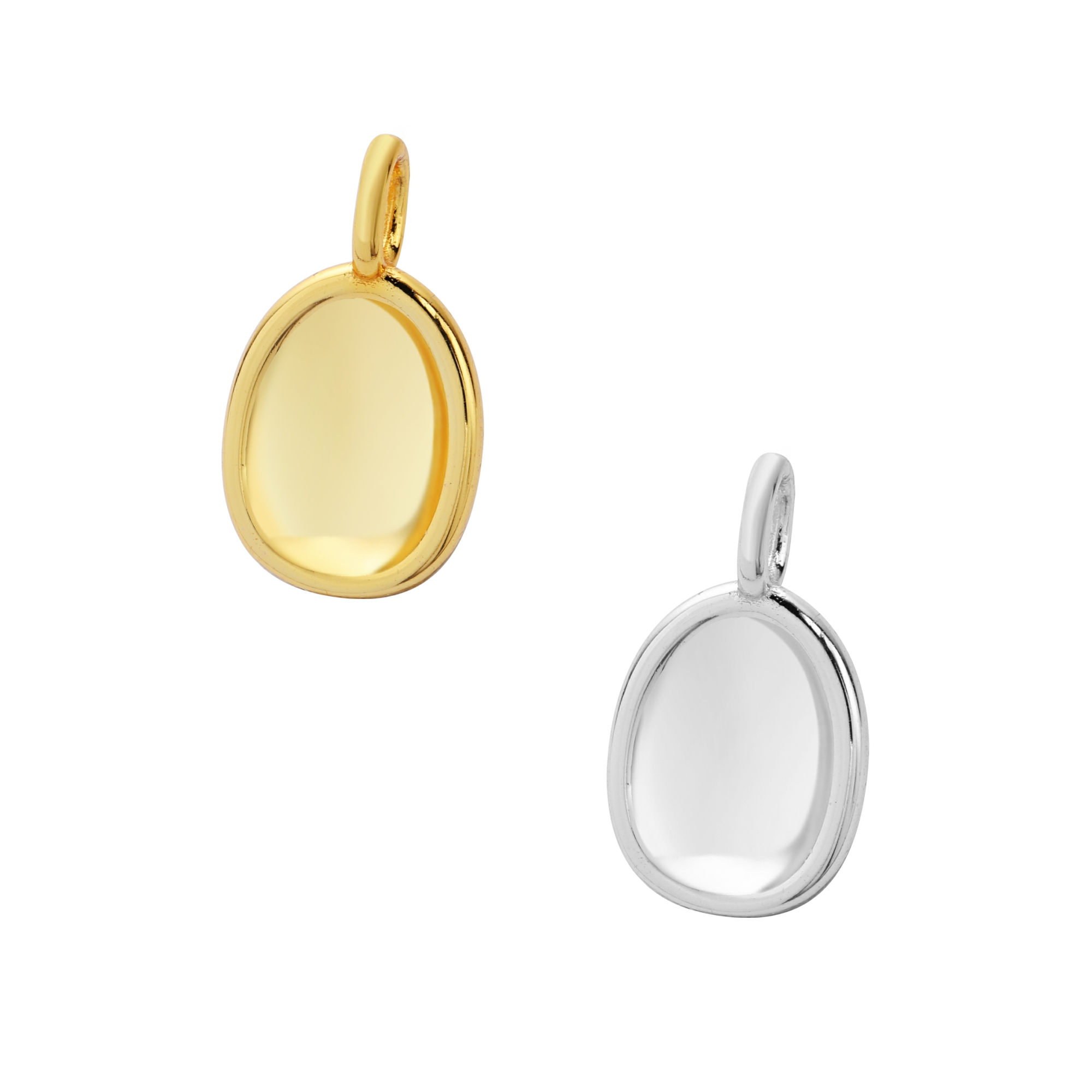 7x9MM Keepsake Breast Milk Resin Oval Bezel Settings,Solid 925 Sterling Silver Rose Gold Plated Pendant,Simple Oval Charm,DIY Memory Jewelry Supplies 1431226 - Click Image to Close