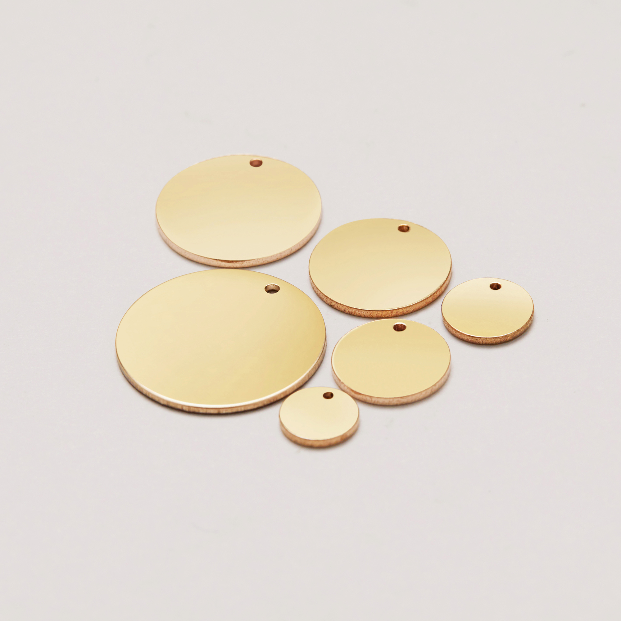 1PCS Stamping Round Circle Disc 14K Gold Filled Pendant,Minimalist Round Charm,DIY Pendant Supplies For Personalized Jewelry 1431256 - Click Image to Close