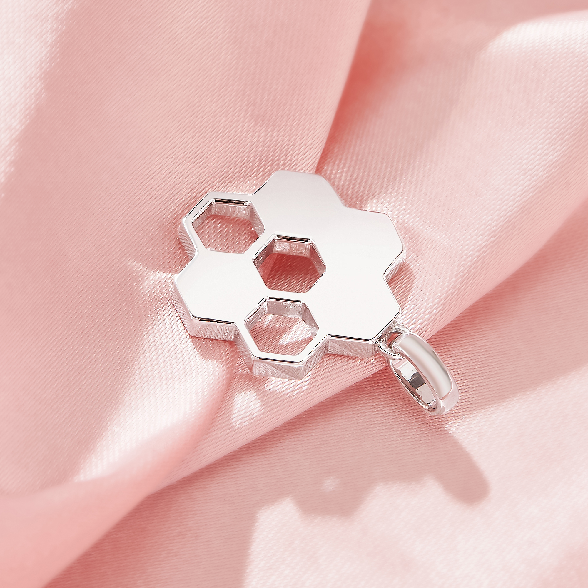 Keepsake Breast Milk Resin Hexagon Bezel Pendant Settings,Honeycomb Solid 9K 14K 18K Gold Pendant Charm,DIY Pendant Supplies 1431418 - Click Image to Close