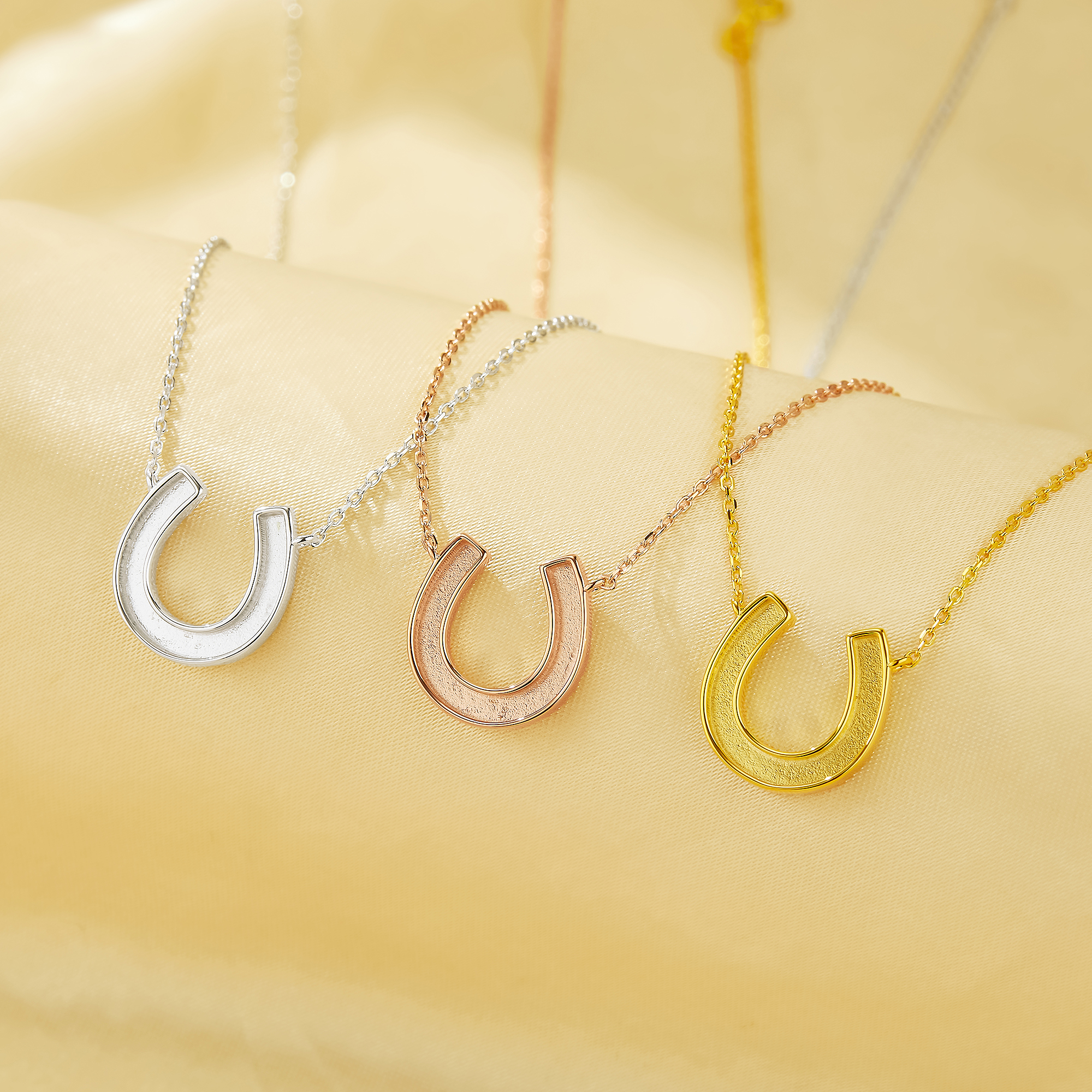 Keepsake Breast Milk Resin Horse Shoe U Bezel Pendant Necklace Settings,Solid 925 Sterling Silver Rose Gold Plated DIY Necklace Supplies 16''+2'' Extension Chain1431441 - Click Image to Close