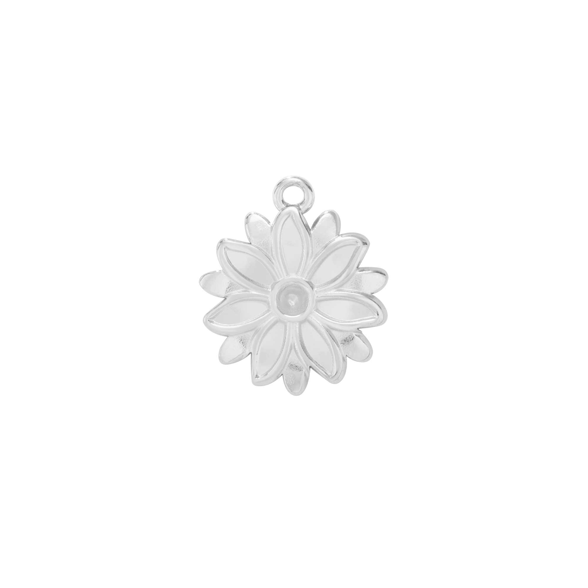 2MM Round Bezel Stainless Steel Pendant Settings,Yellow Gold Silver Flower Pendant Charm,Art Deco Flower Pendant,DIY Pendant Blank Supplies 1431514 - Click Image to Close