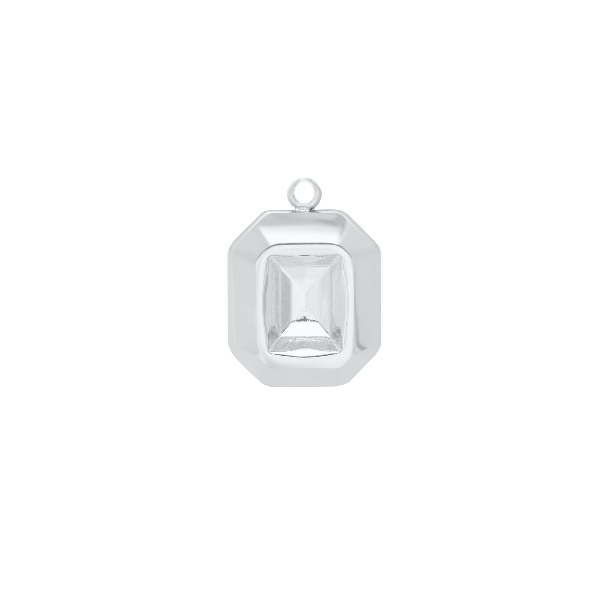6x8MM Rectangle Bezel Pendant Settings,Yellow Gold Silver Stainless Steel Pendant Charm,Minimalist Rectangle Pendant,DIY Pendant Blank Supplies 1431521 - Click Image to Close