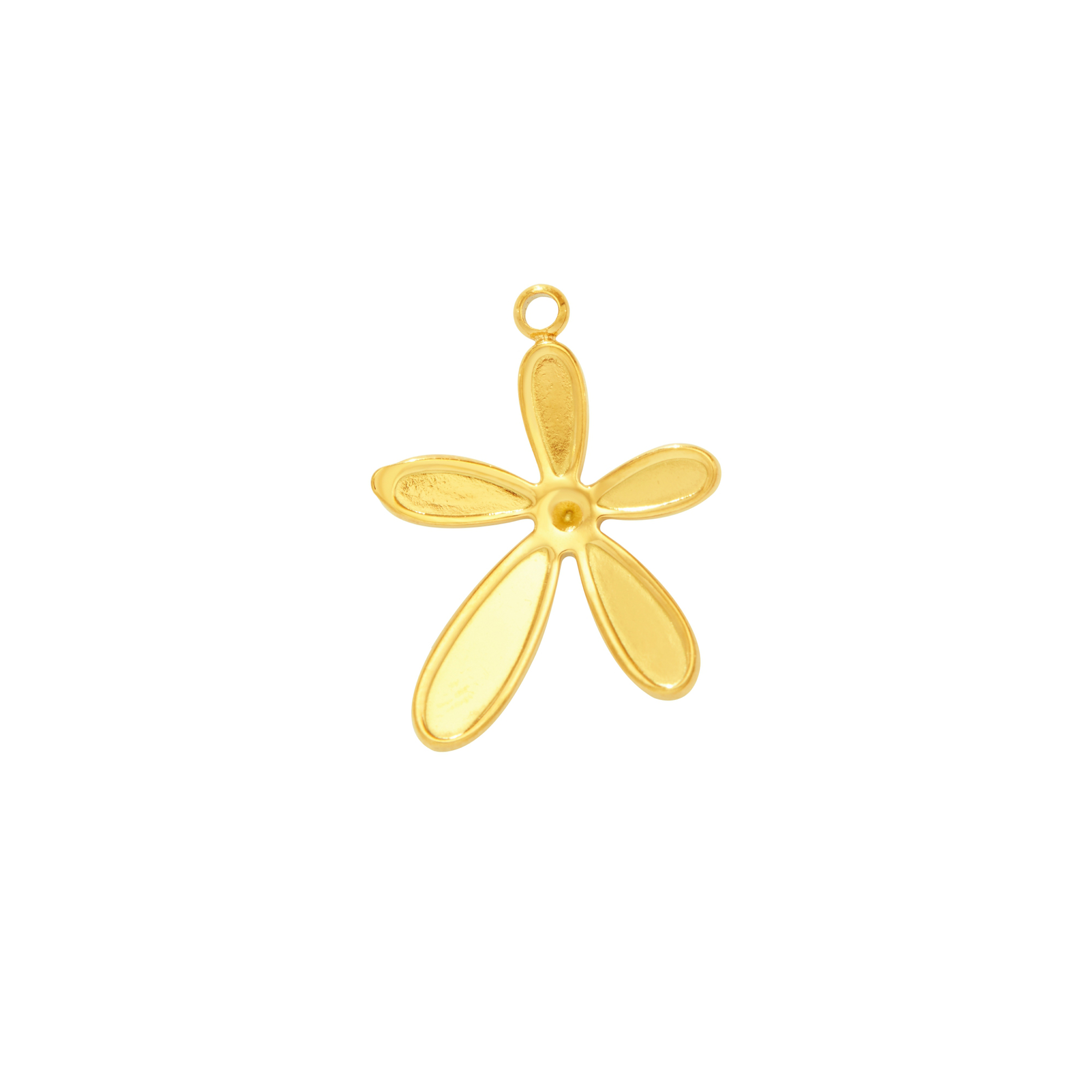 Pear Bezel Stainless Steel Pendant Settings,Yellow Gold Silver Flower Pendant Charm,Art Deco Pendant,DIY Pendant Blank Supplies 1431523 - Click Image to Close