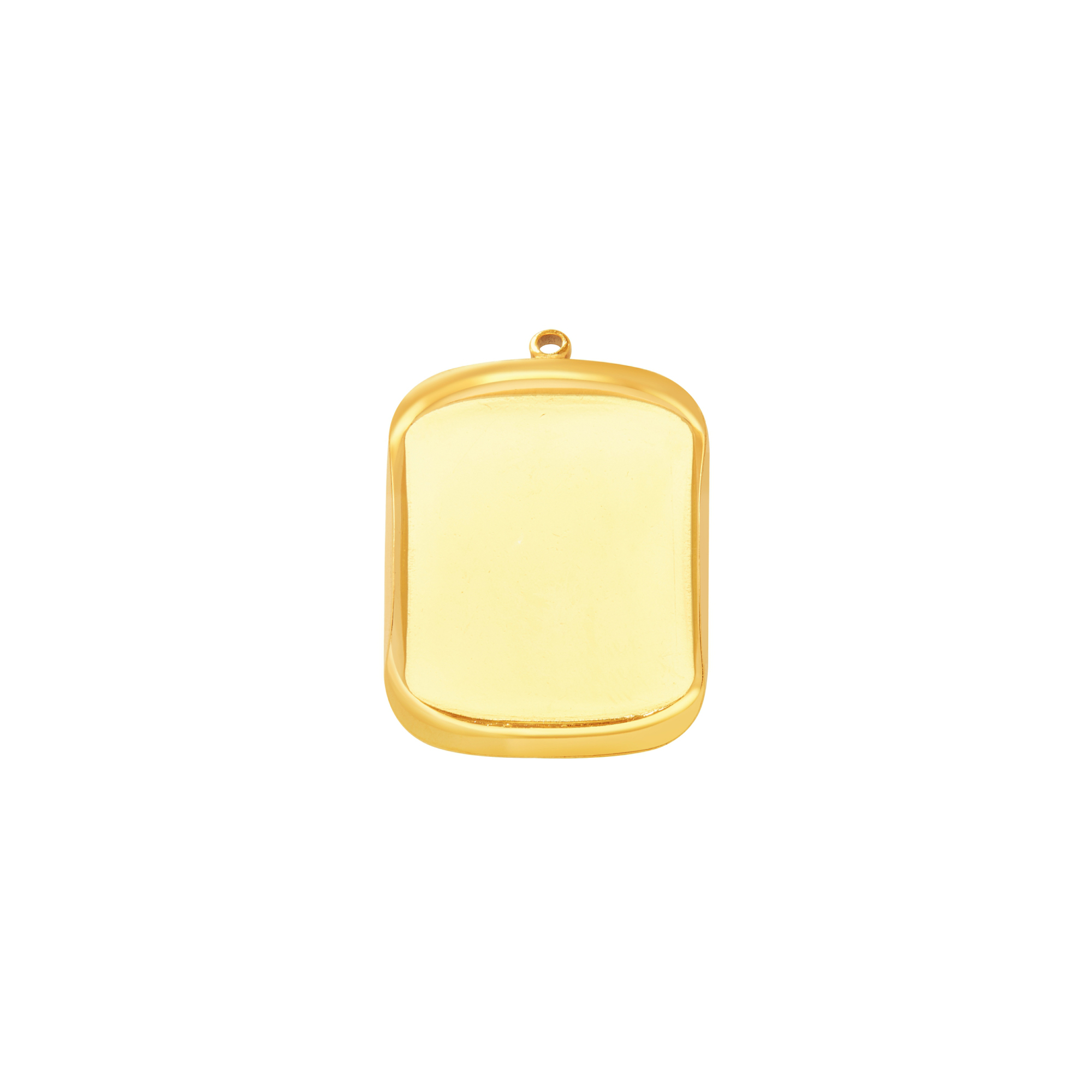 19x22MM Rectangle Bezel Stainless Steel Pendant Settings,Yellow Gold Silver Pendant Charm,Minimalist Pendant,DIY Pendant Supplies 1431530 - Click Image to Close