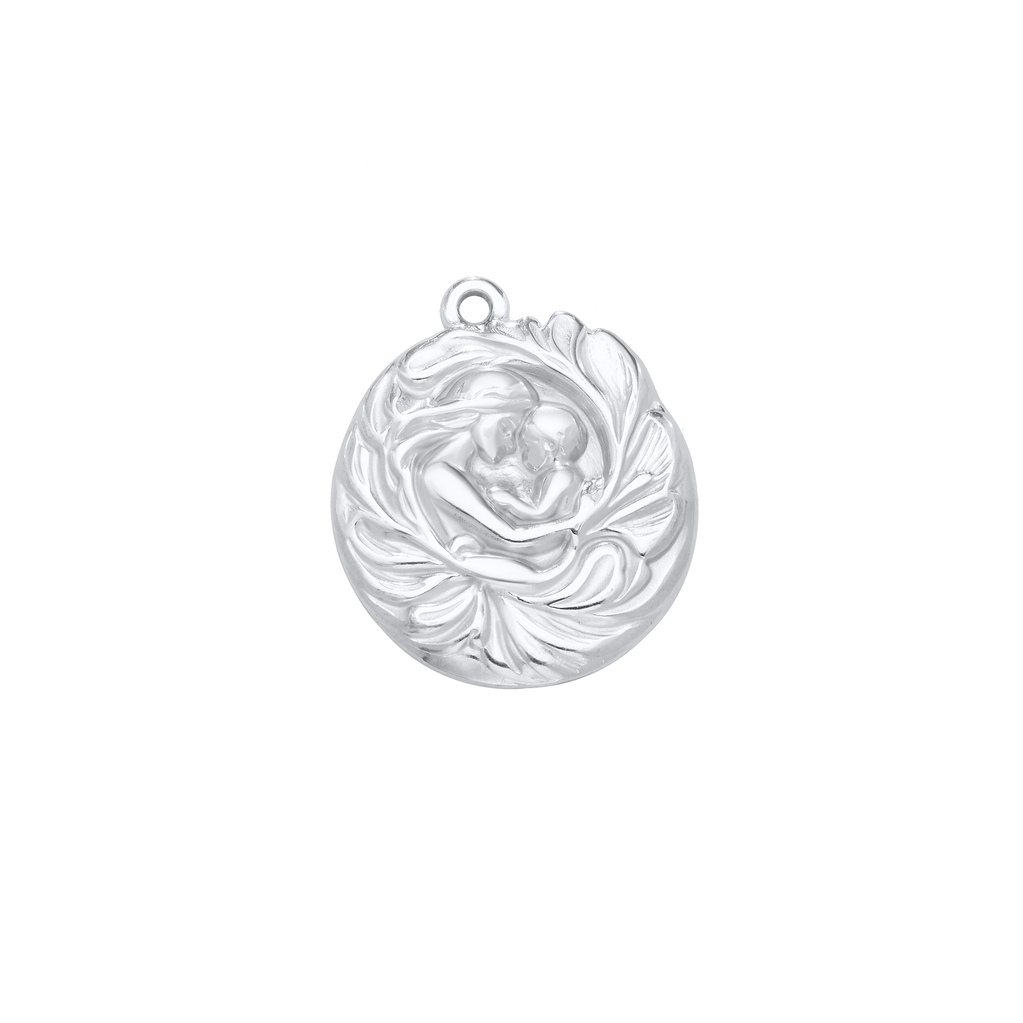 Mother and Baby Flower Pendant Charm,Stainless Steel Gold Plated Rose Flower Pendant,Simple Flower Pendant,DIY Pendant Supplies 1431534 - Click Image to Close