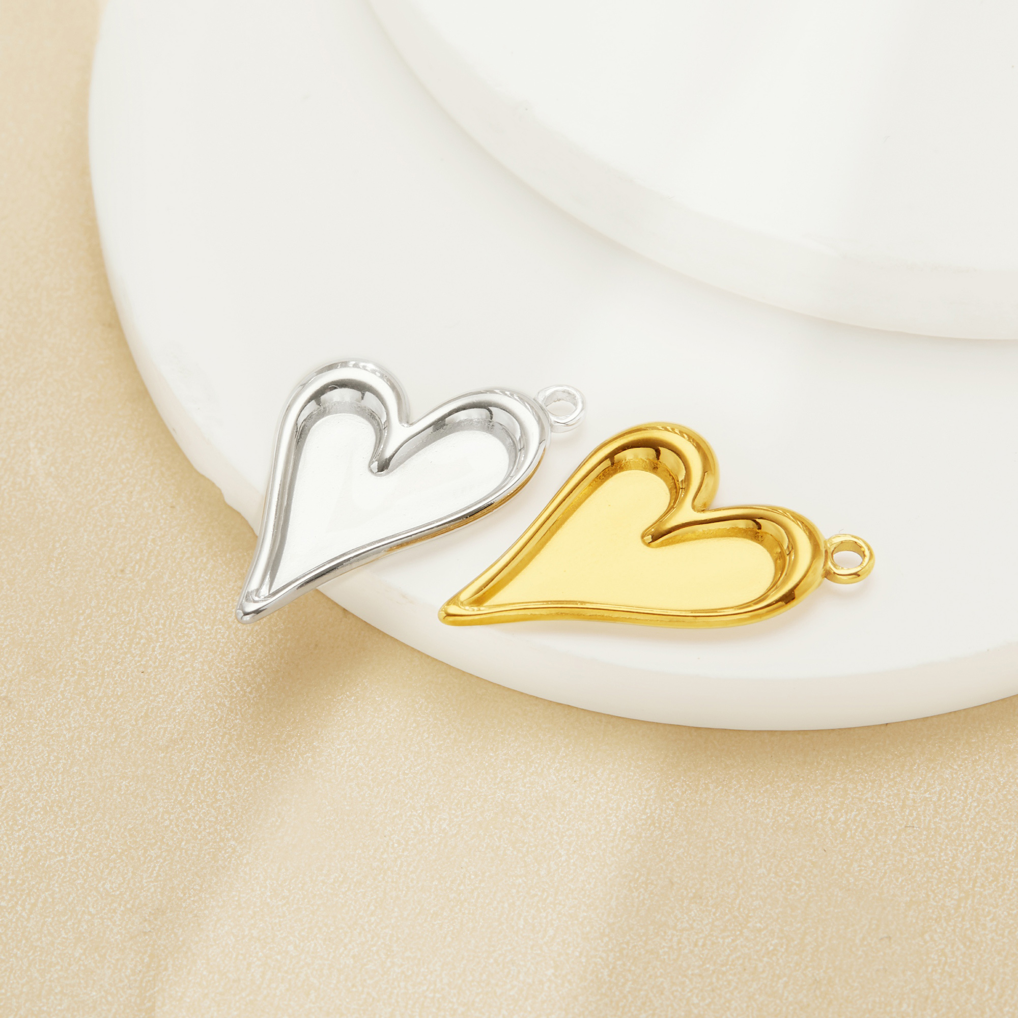10x18MM Keepsake Breast Milk Resin Heart Bezel Pendant Settings,Simple Stainless Steel Heart Pendant Charm,DIY Pendant Supplies 1431536 - Click Image to Close
