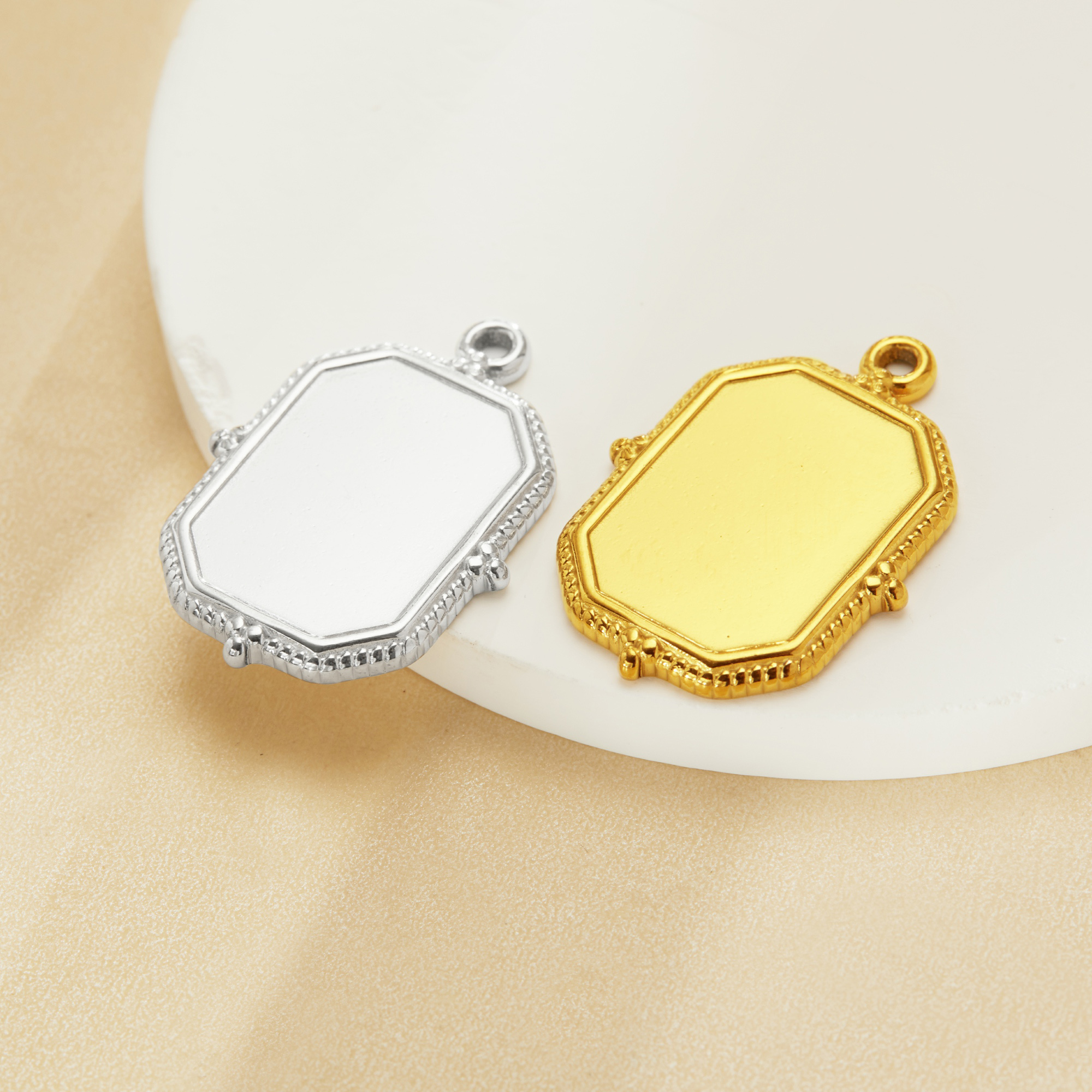 13x18MM Keepsake Breast Milk Resin Rectangle Bezel Pendant Settings,Stainless Steel Pendant Charm,Vintage Styles DIY Pendant Supplies 1431537 - Click Image to Close