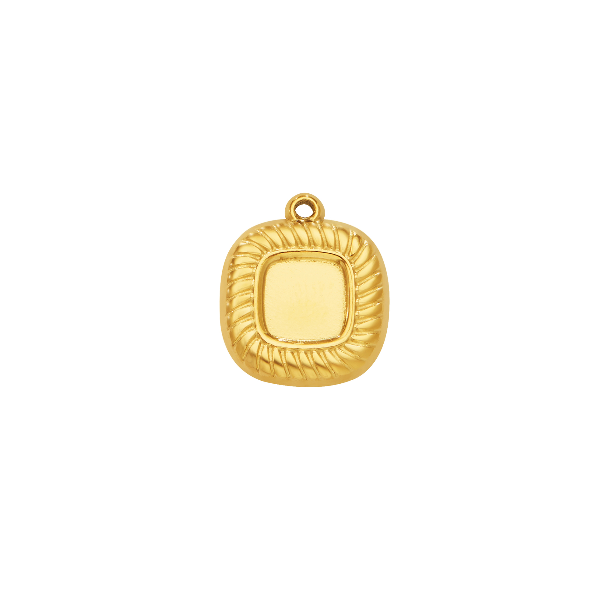 6MM Cushion Square Bezel Stainless Steel Pendant Settings,Stainless Steel Square Pendant Charm,Art Deco Square Pendant,DIY Pendant Blank 1431538 - Click Image to Close