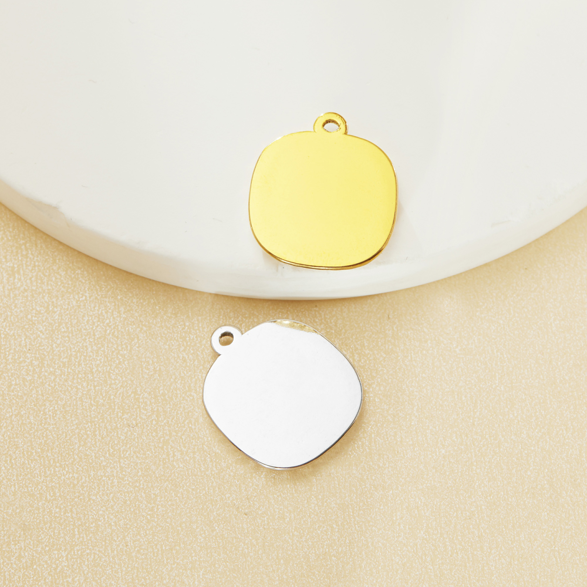 6MM Cushion Square Bezel Stainless Steel Pendant Settings,Stainless Steel Square Pendant Charm,Art Deco Square Pendant,DIY Pendant Blank 1431538 - Click Image to Close
