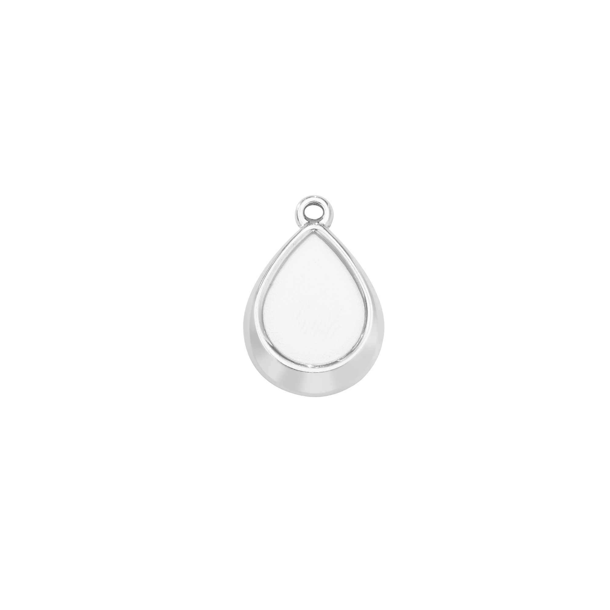 10x12MM Keepsake Breast Milk Resin Pear Bezel Pendant Settings,Minimalist Stainless Steel Pendant Charm,DIY Pendant Blank Supplies 1431539 - Click Image to Close