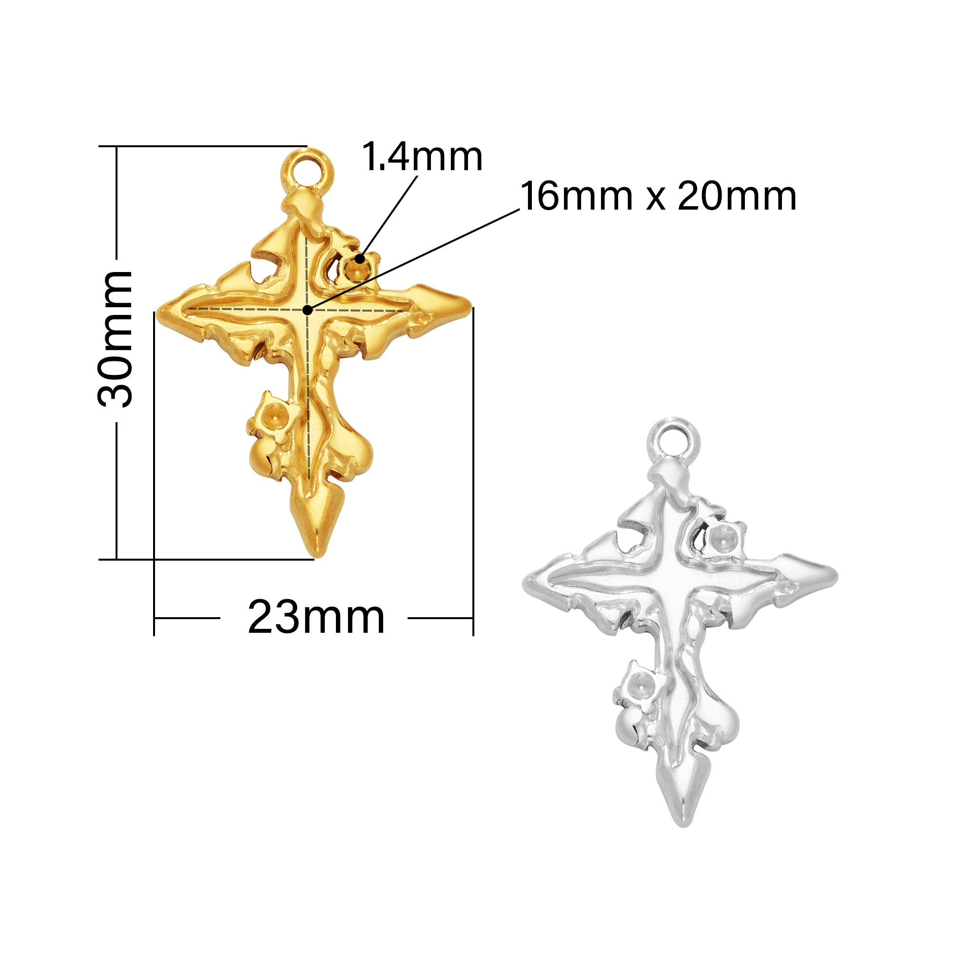 Keepsake Breast Milk Resin Cross Bezel Pendant Settings,Art Deco Stainless Steel Cross Pendant Charm,DIY Pendant Supplies 1431540 - Click Image to Close