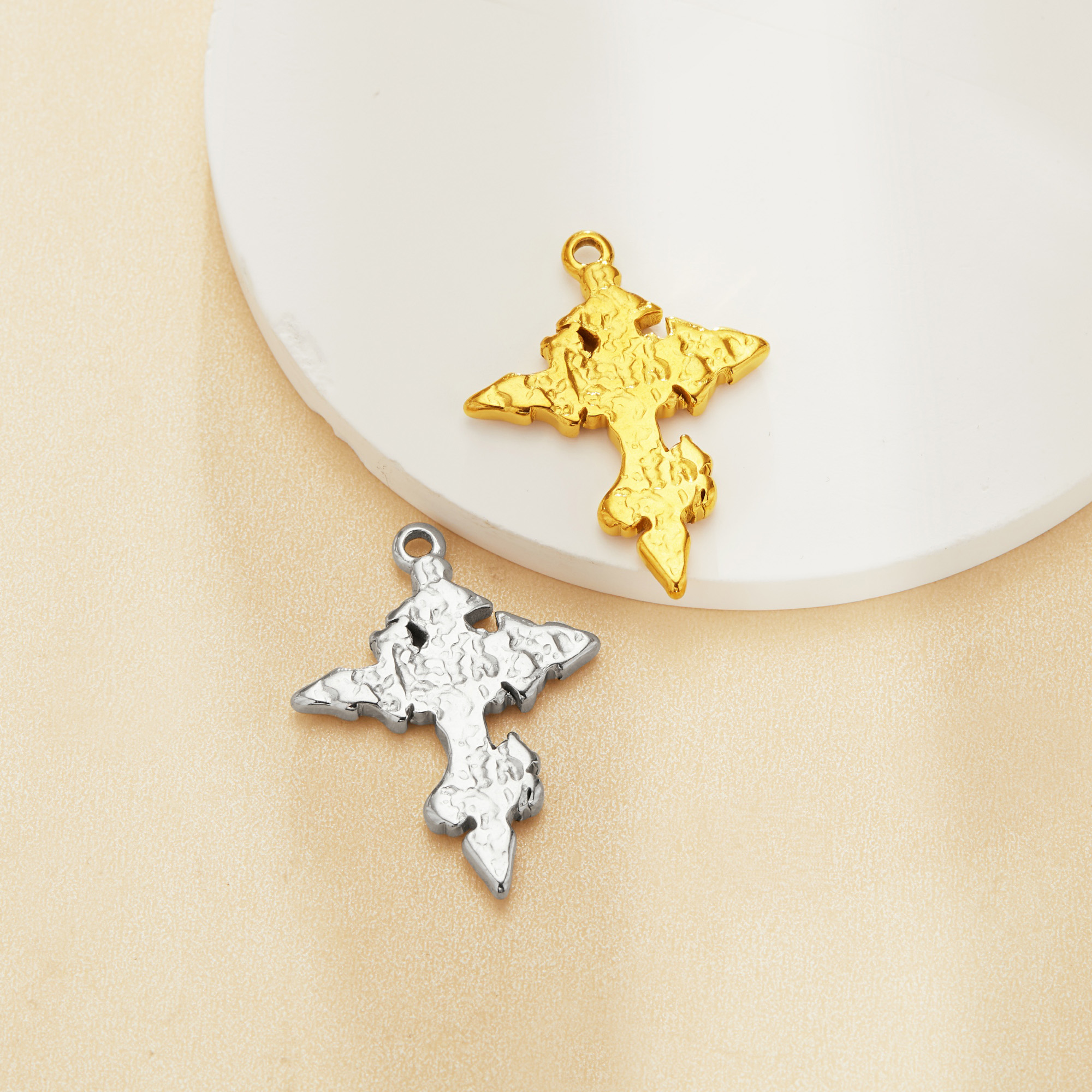 Keepsake Breast Milk Resin Cross Bezel Pendant Settings,Art Deco Stainless Steel Cross Pendant Charm,DIY Pendant Supplies 1431540 - Click Image to Close