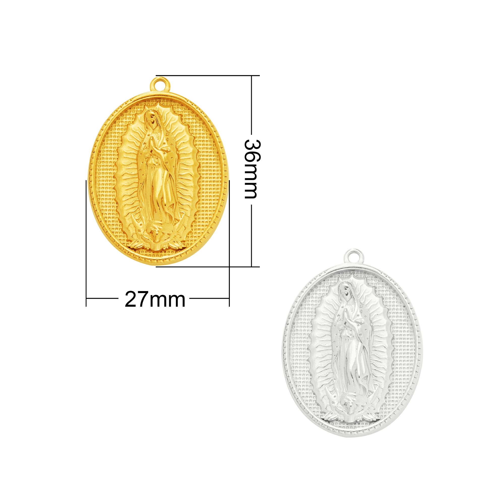 Virgin Mary Oval Pendant Charm,Mother of God Madonna Vintage Styles Oval Pendant Charm,DIY Pendant Charm Supplies 1431553