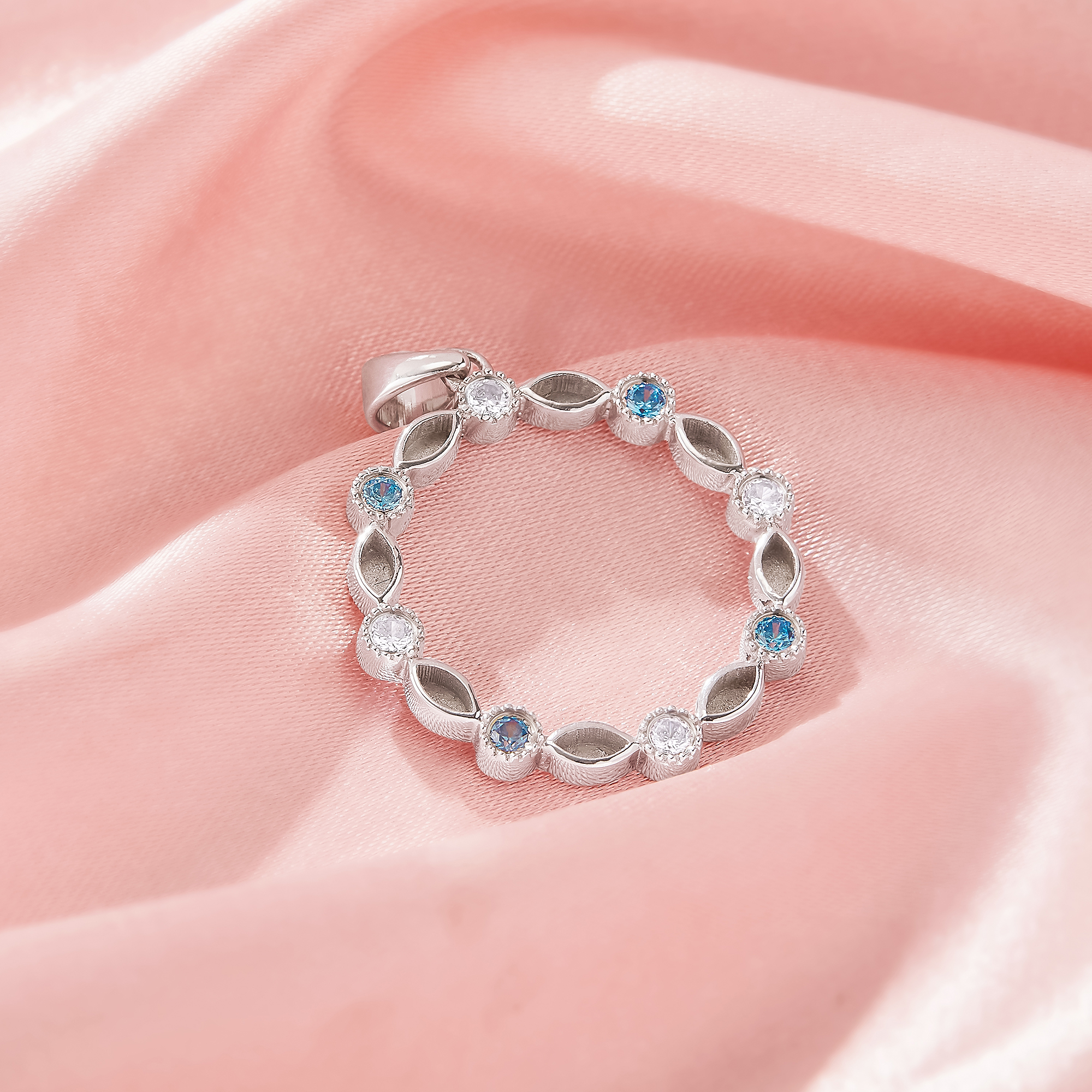 Keepsake Breast Milk Resin Marquise Bezel Pendant Settings,Birthstone Solid 14K 18K Gold Round Pendant Charm,DIY Pendant Supplies 1431568