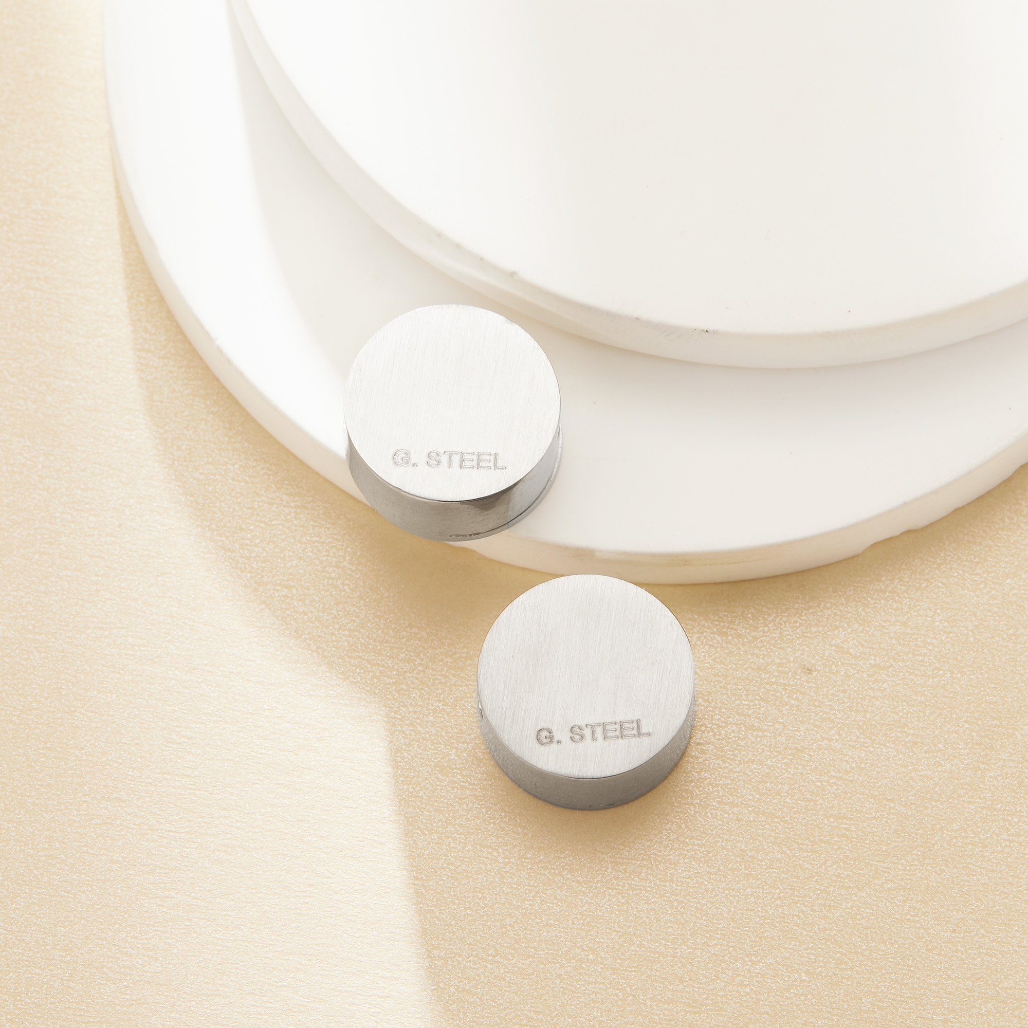 Keepsake Breast Milk Resin Stainless Steel Round Bezel Beads Settings,Boy And Girl Minimalist Pendant Beads with 3MM Hole,DIY Bead Supplies 1431571