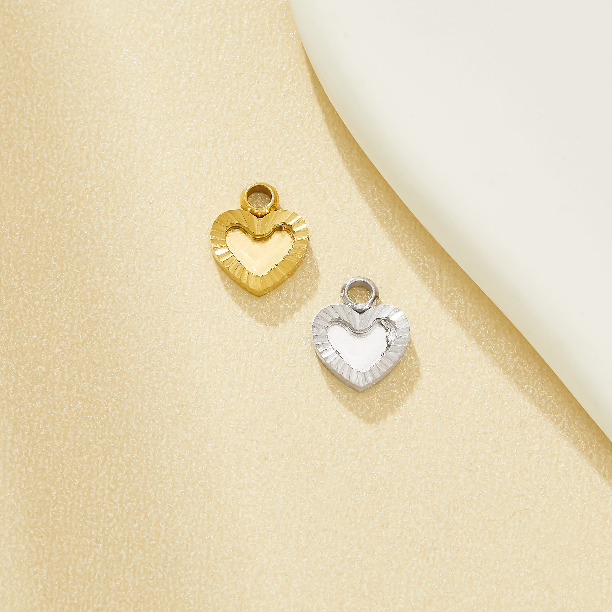 4MM Tiny Heart Bezel Stainless Steel Pendant Settings,Mini Stainless Steel Pendant Charm,DIY Pendant Supplies 1431668