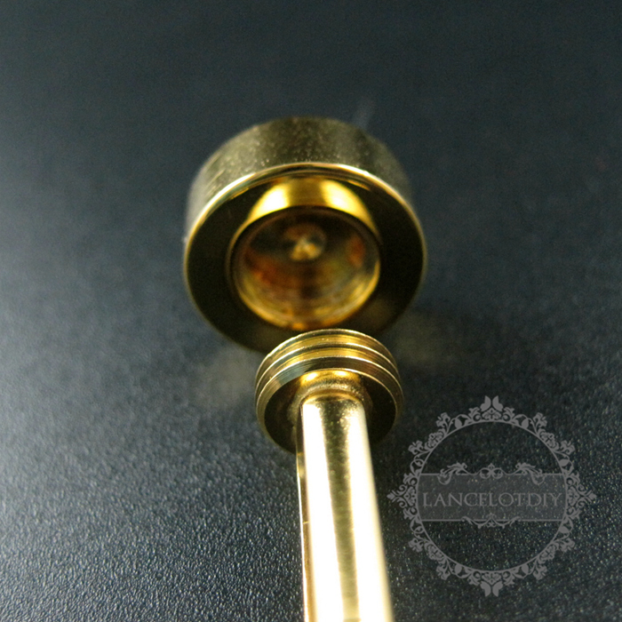 10pcs Screw Change Series 12mm setting size screwed top bezel gold plated brass DIY cufflinks,cuff link supplies jewelry findings 1500056 - Click Image to Close