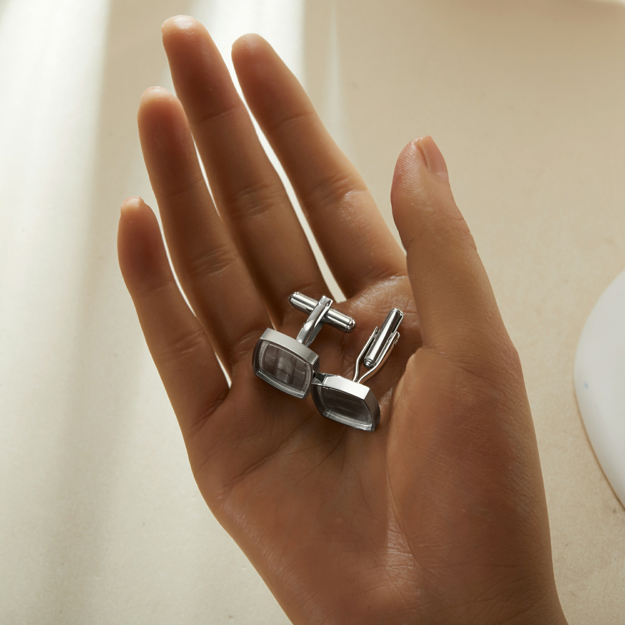 Cushion Square Stainless Steel Cuff links Bezel Settings,Customized DIY Photo Cufflinks,DIY Wedding Cuff Links Blank 1500170 - Click Image to Close