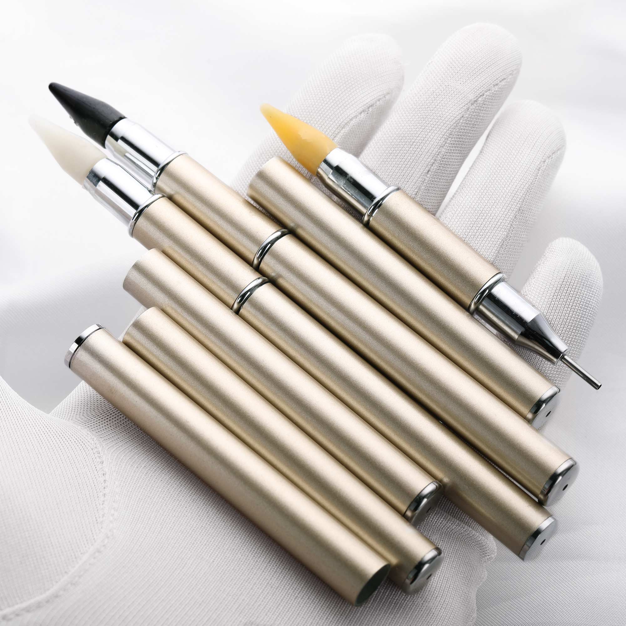 Wax CZ Stone Dotting Pen,Rhinestone Picker,Stone Pick Up Pen for Stone Settings,DIY Jewelry Supplies 1502113 - Click Image to Close