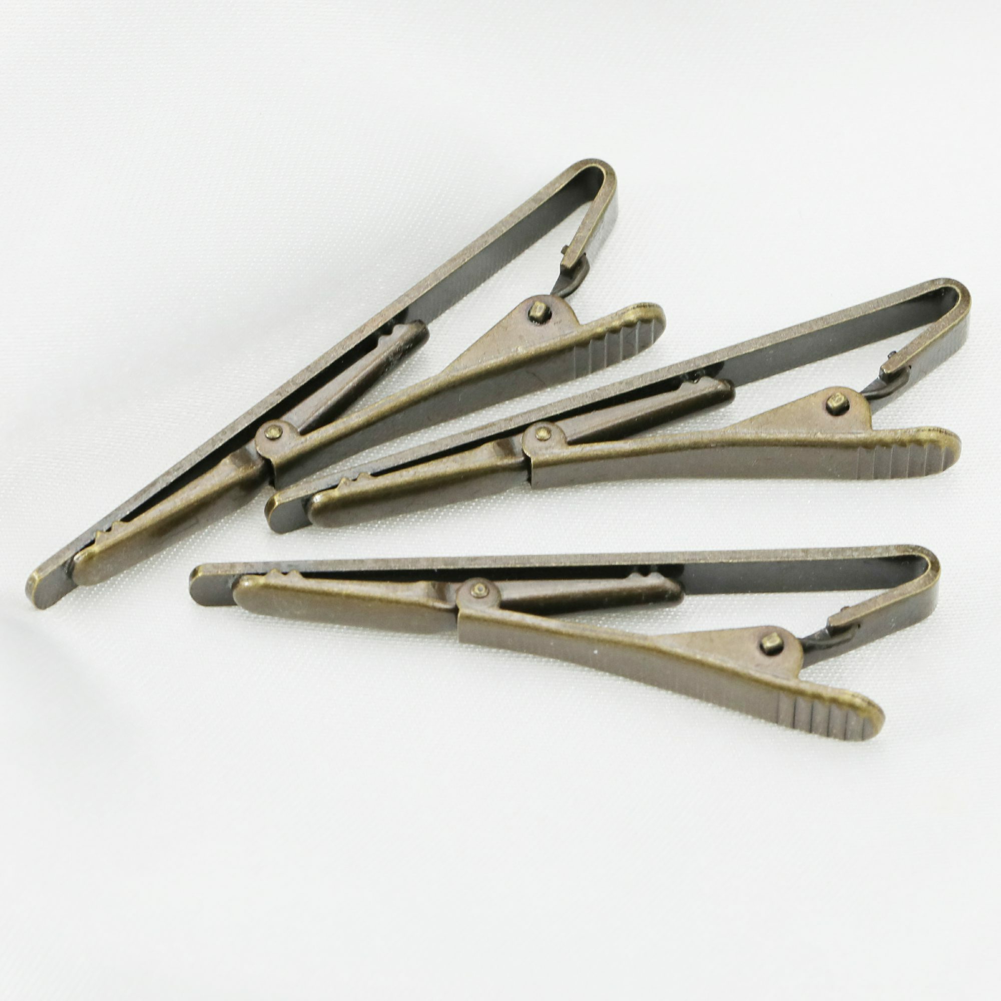 10Pcs 5x55MM Brass Bronze Antiqued Tie Clip Tie Bar DIY Supplies Findings 1504033 - Click Image to Close