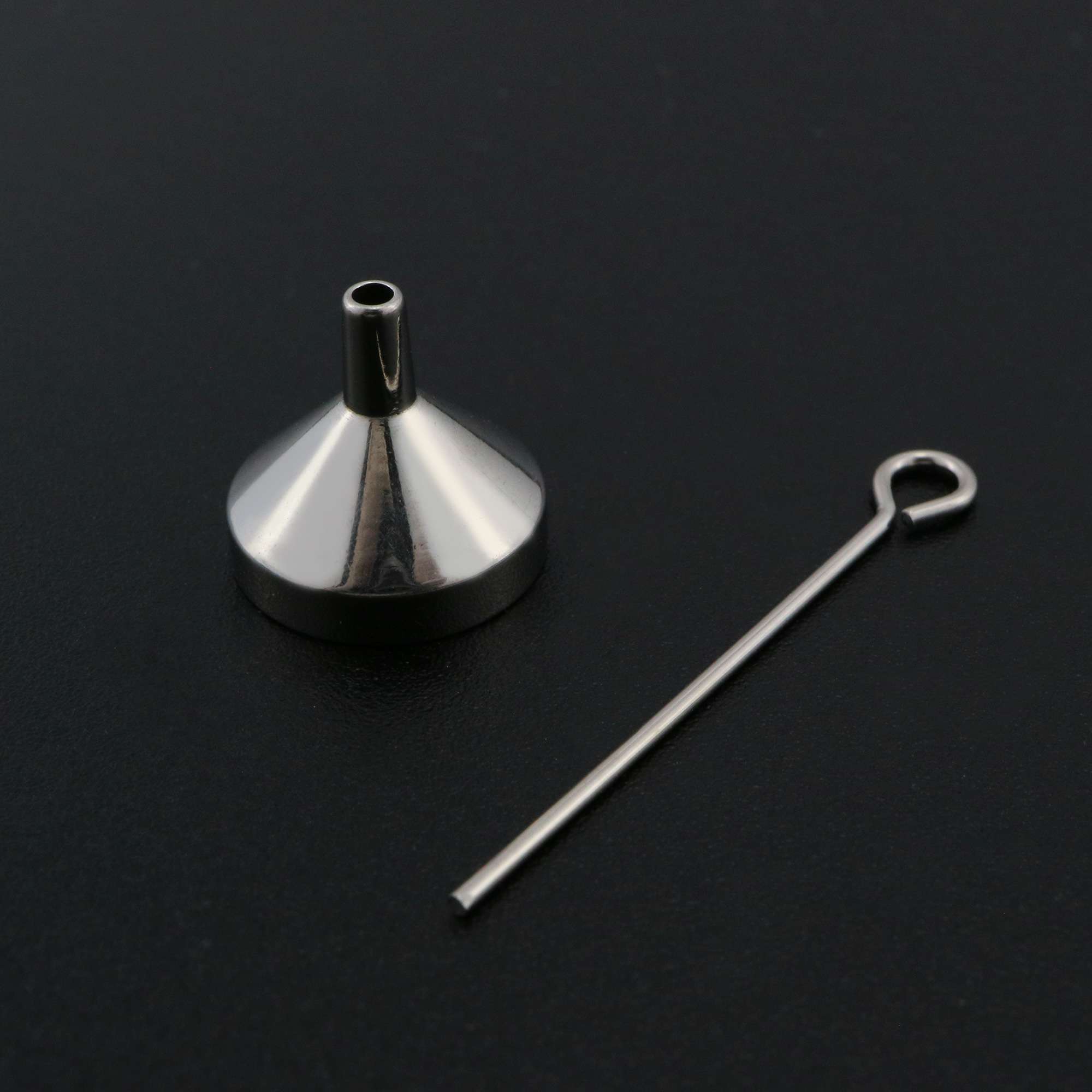 1Pcs Tiny Metal Funnel Tool for Cremation Pendant Jewelry 11x12MM Stainless Steel 1507037 - Click Image to Close