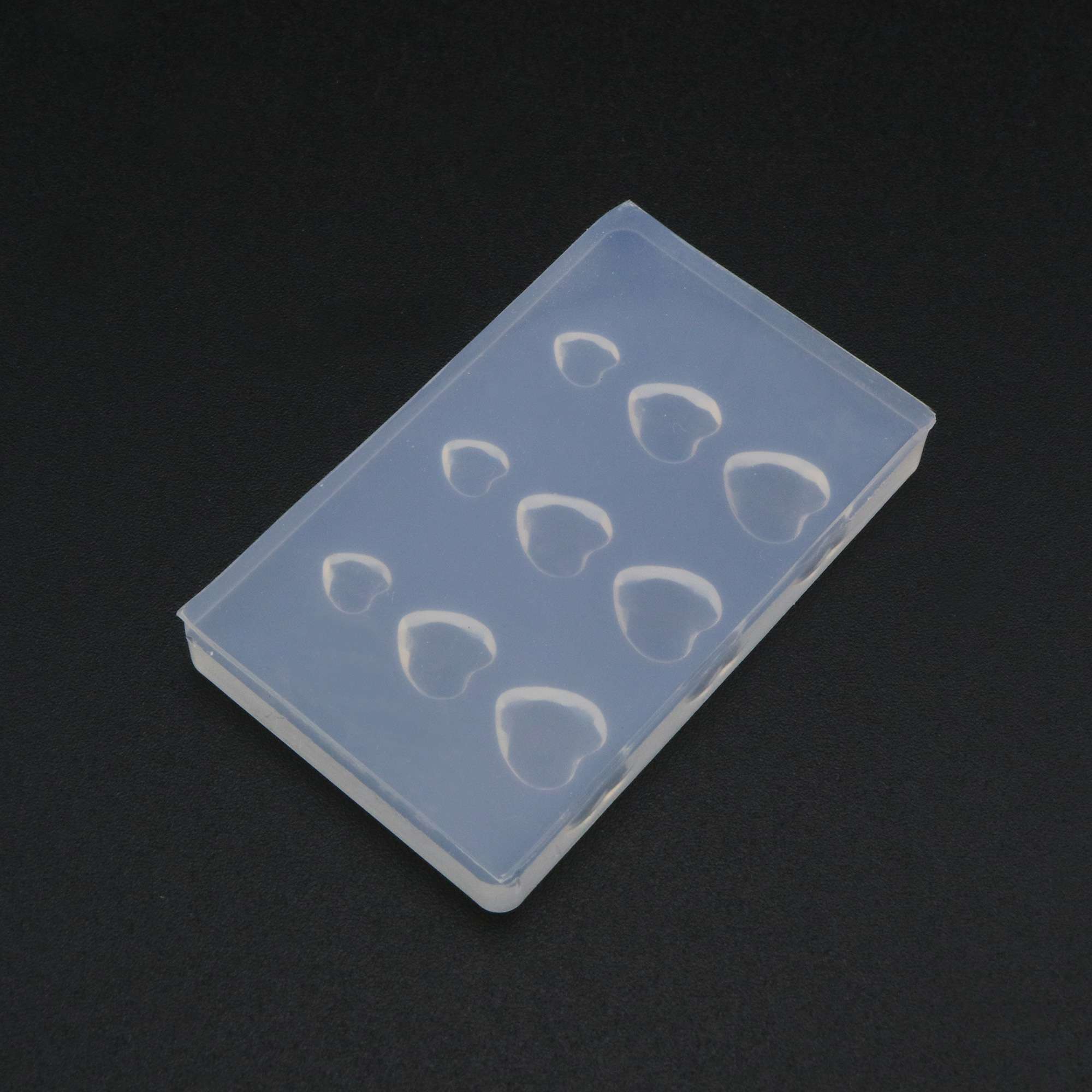 Facted Heart Breast Milk Cabochon Silicone Mold Epoxy Resin Keepsake DIY Jewelry Making Supplies 1507042 - Click Image to Close
