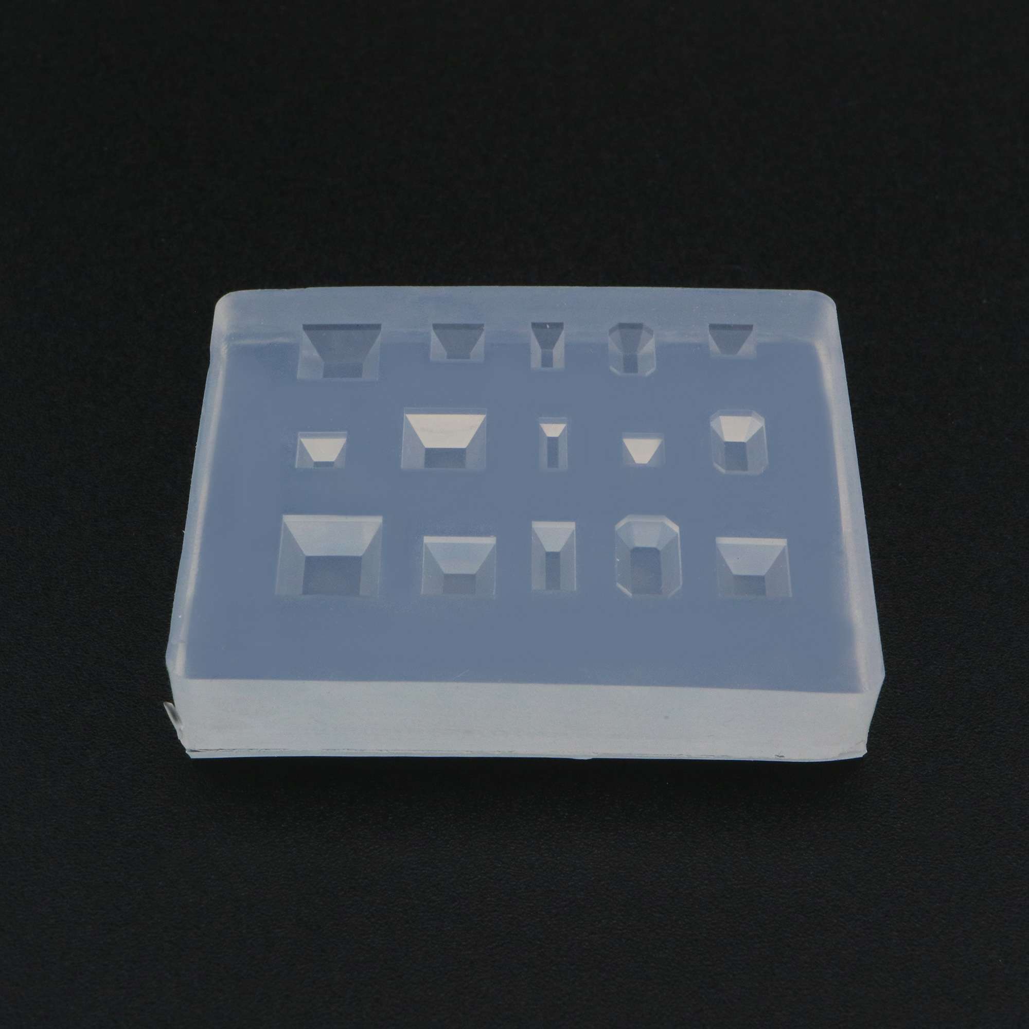 Facted Square Rectangle Breast Milk Cabochon Silicone Mold Epoxy Resin Keepsake DIY Jewelry Making Supplies 1507044 - Click Image to Close