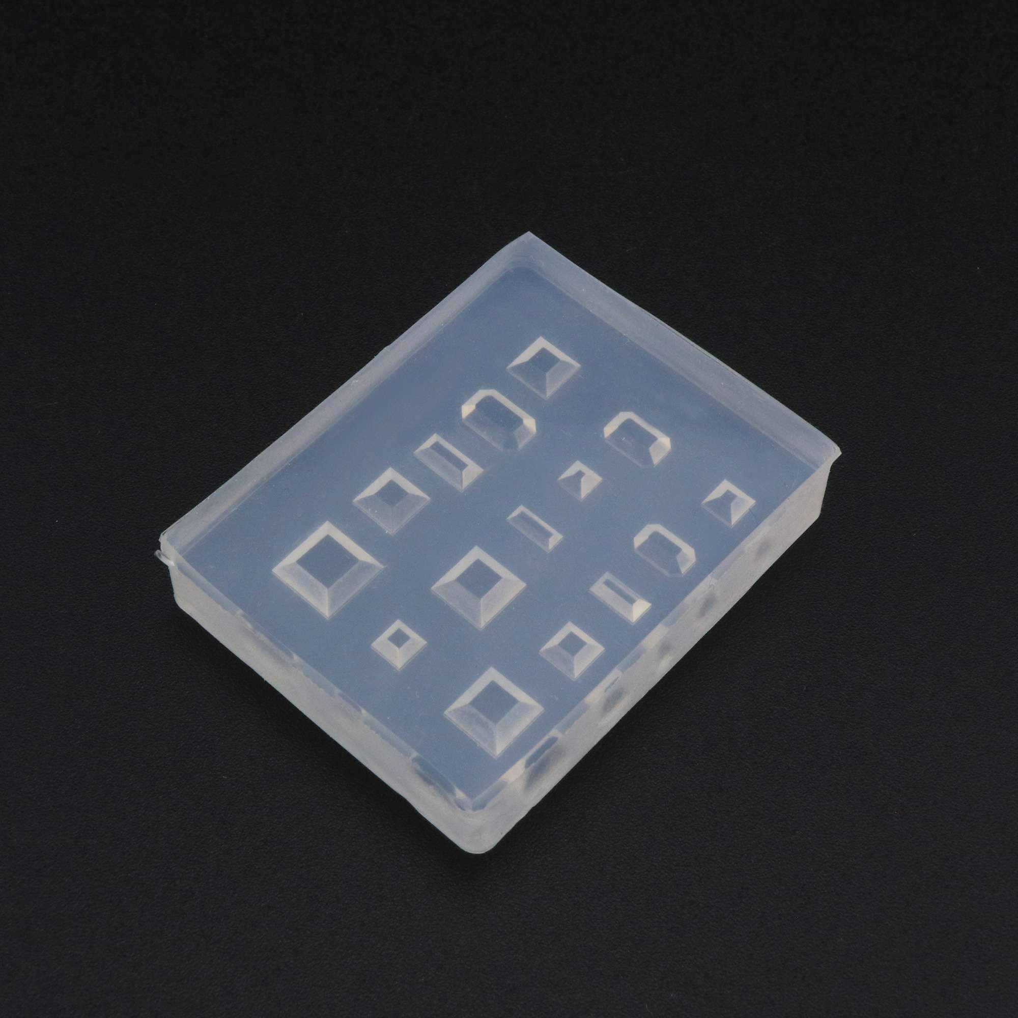 Facted Square Rectangle Breast Milk Cabochon Silicone Mold Epoxy Resin Keepsake DIY Jewelry Making Supplies 1507044 - Click Image to Close