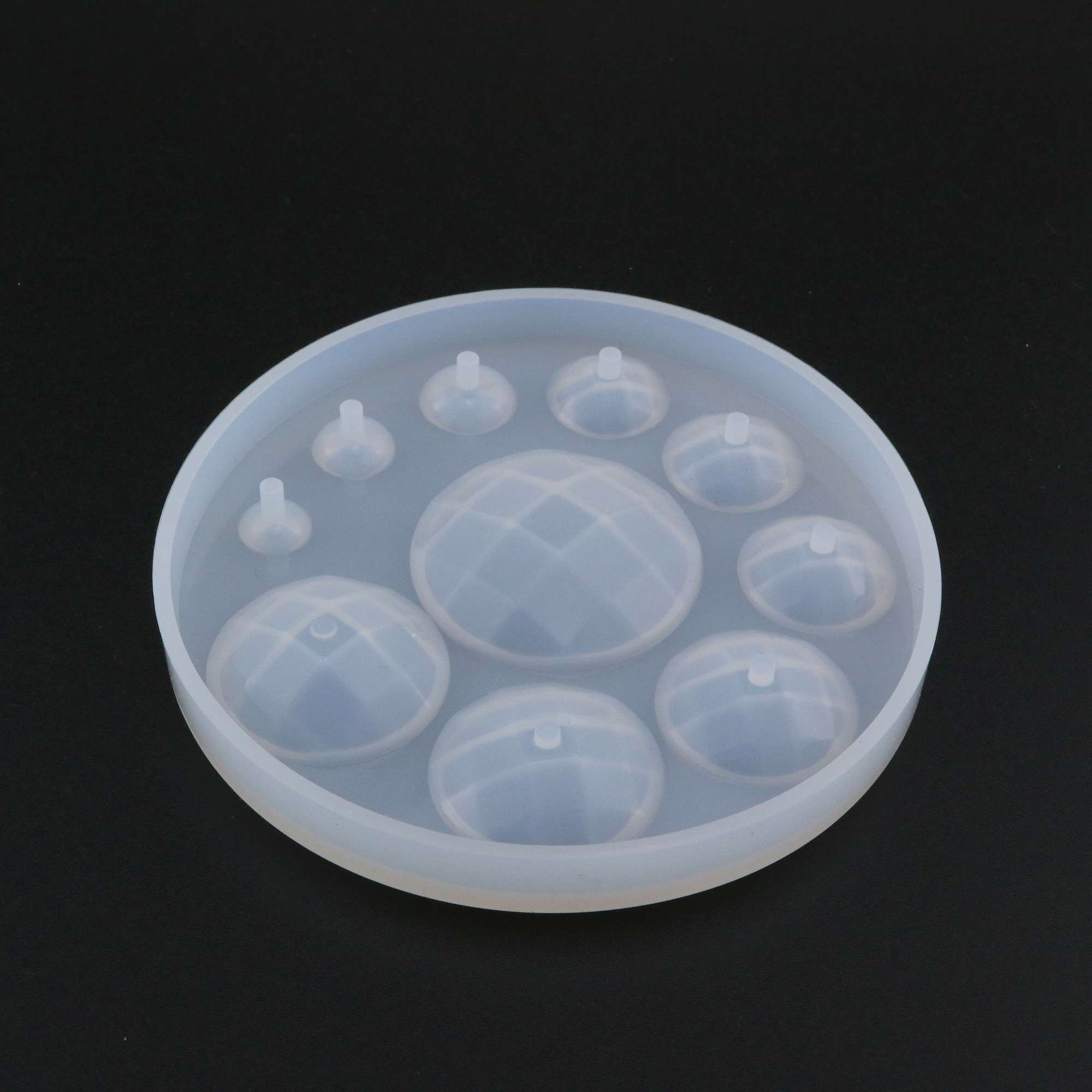 Facted Round Breast Milk Cabochon Silicone Mold Epoxy Resin Keepsake DIY Jewelry Making Supplies 1507048 - Click Image to Close