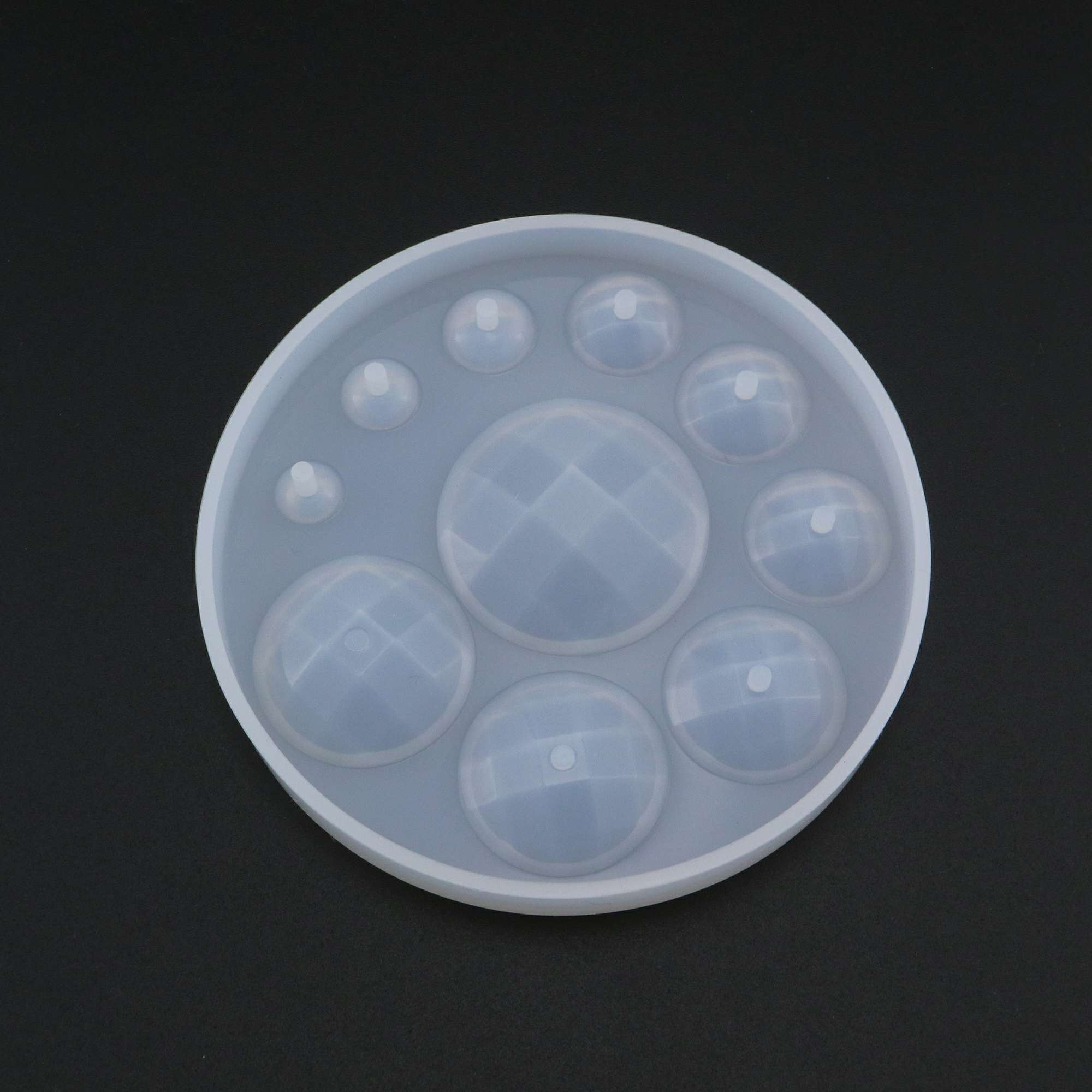 Facted Round Breast Milk Cabochon Silicone Mold Epoxy Resin Keepsake DIY Jewelry Making Supplies 1507048 - Click Image to Close