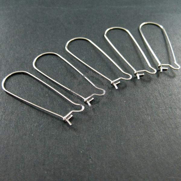 12pcs 13x38mm 316L stainless steel kidney earrings hoop DIY jewelry findings supplies 1702053 - Click Image to Close