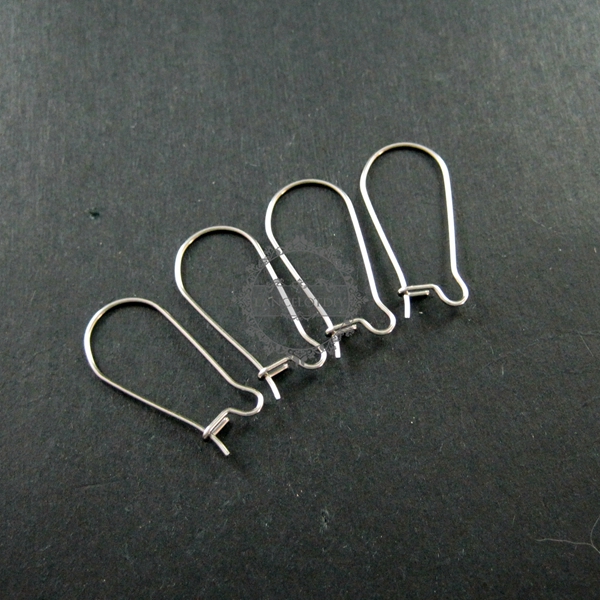 12pcs 13x25mm 316L stainless steel kidney earrings hoop DIY jewelry findings supplies 1702054 - Click Image to Close