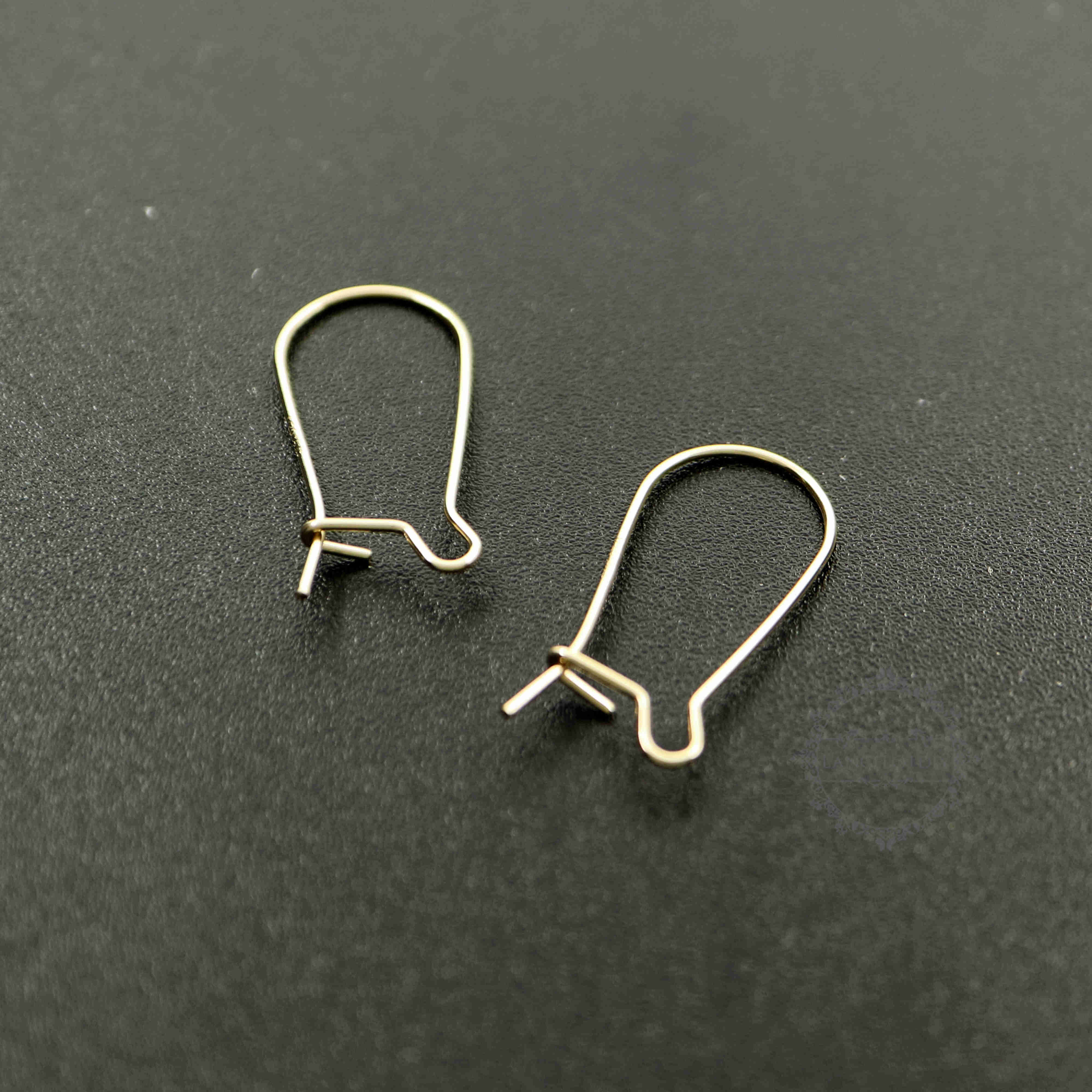 3pairs 16-35MM 14K Gold Filled Color Not Tarnished Wire Beading Earrings Hook DIY Earrings Supplies Findings 1705058 - Click Image to Close